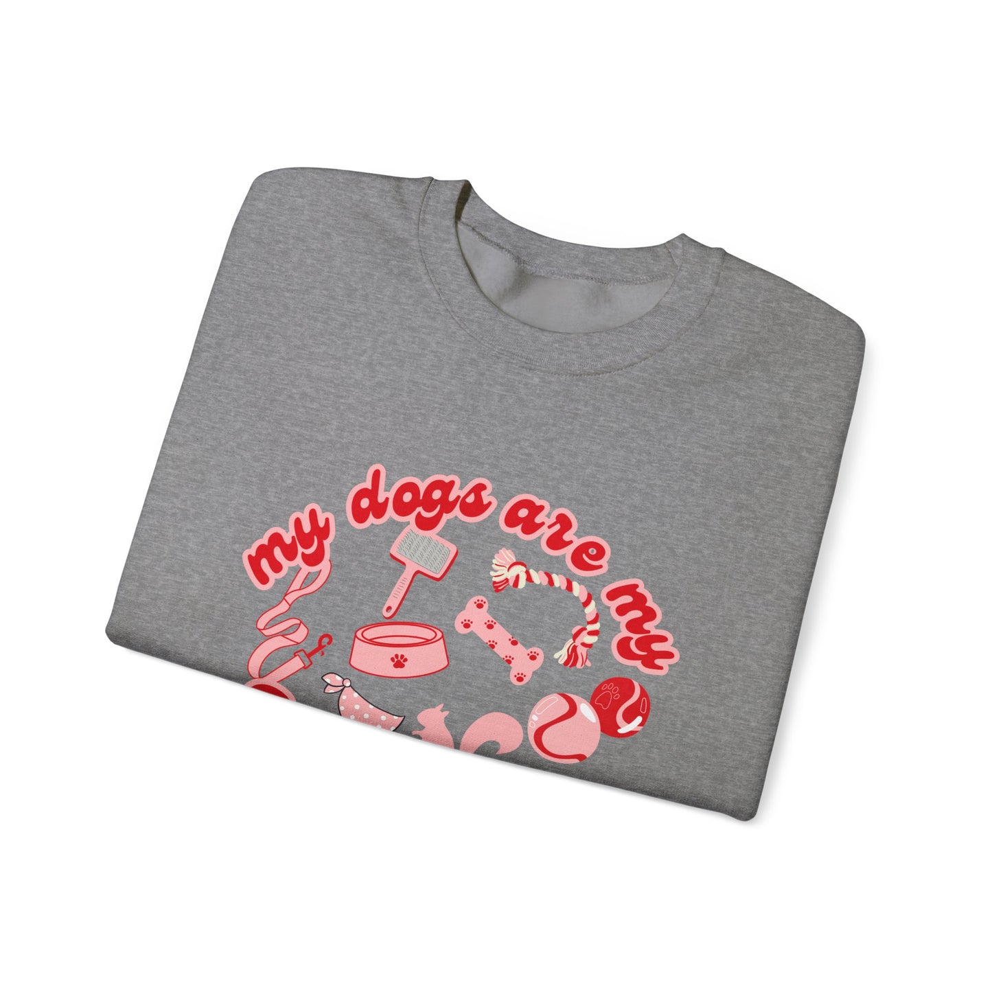 My Dogs Are My Valentines Unisex Heavy Blend™ Crewneck Sweatshirt