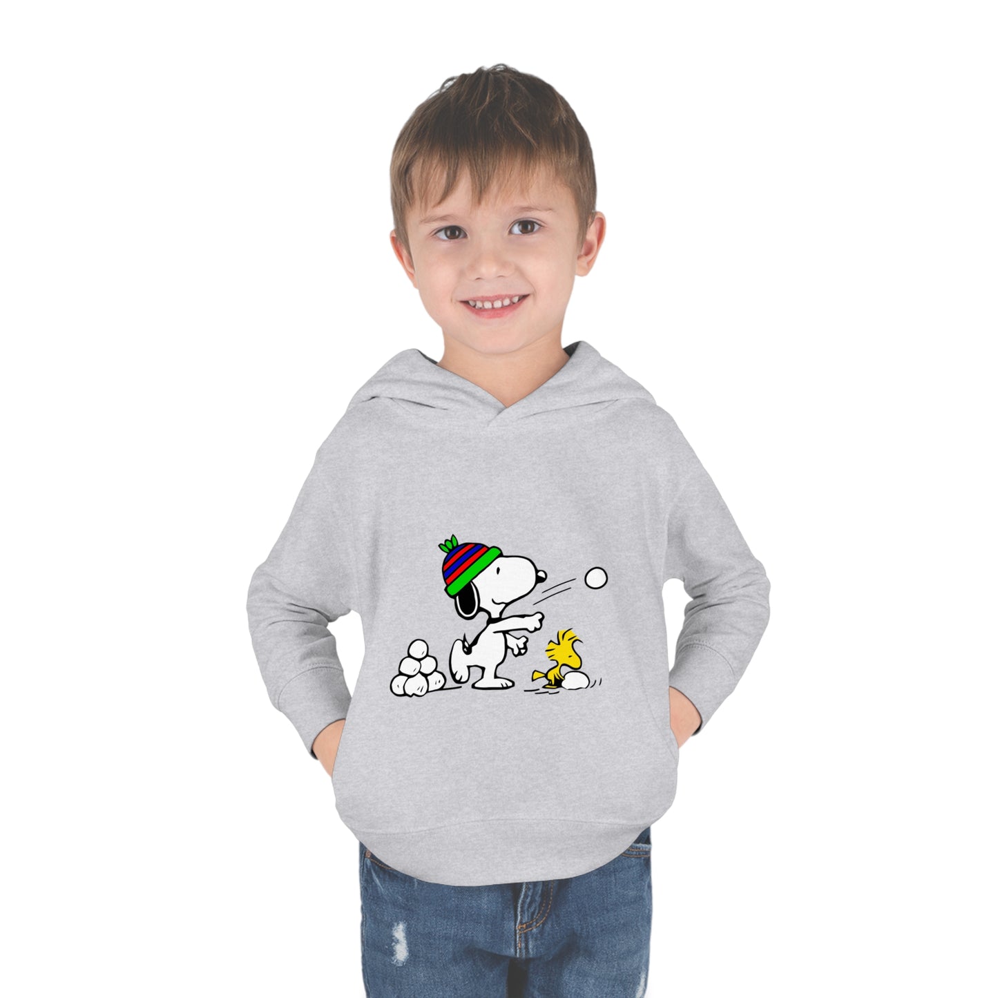 Snoopy Snowballs Toddler Pullover Fleece Hoodie