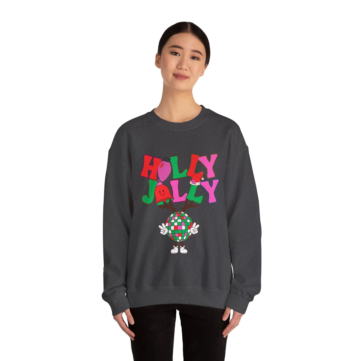 Holly Jolly Unisex Heavy Blend™ Crewneck Sweatshirt