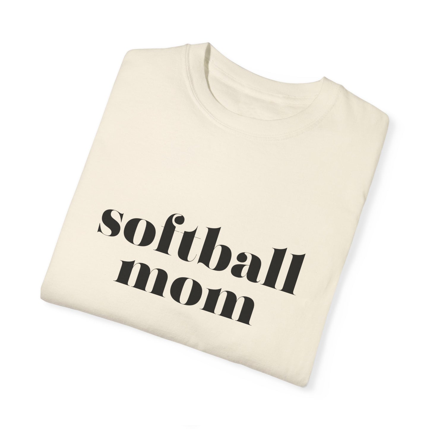 Softball Mom Unisex Garment-Dyed T-shirt