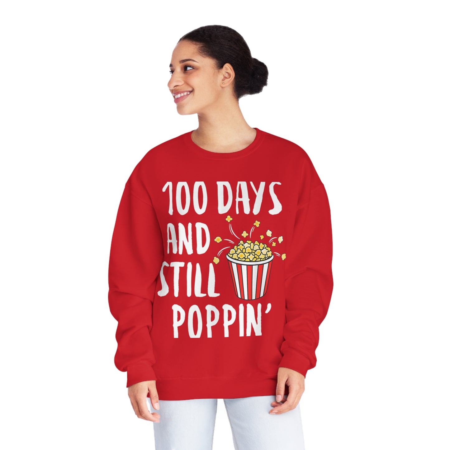 100 Days and Still Poppin' Unisex NuBlend® Crewneck Sweatshirt