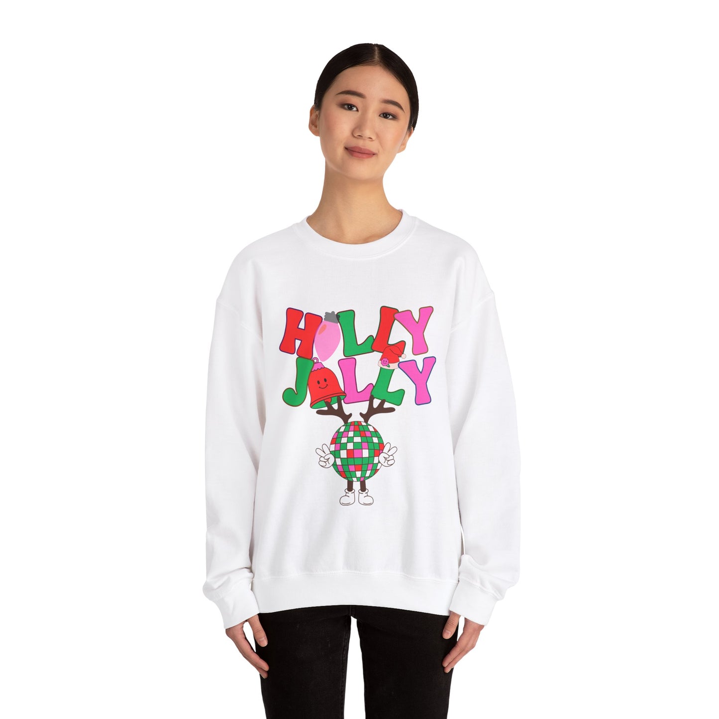 Holly Jolly Unisex Heavy Blend™ Crewneck Sweatshirt