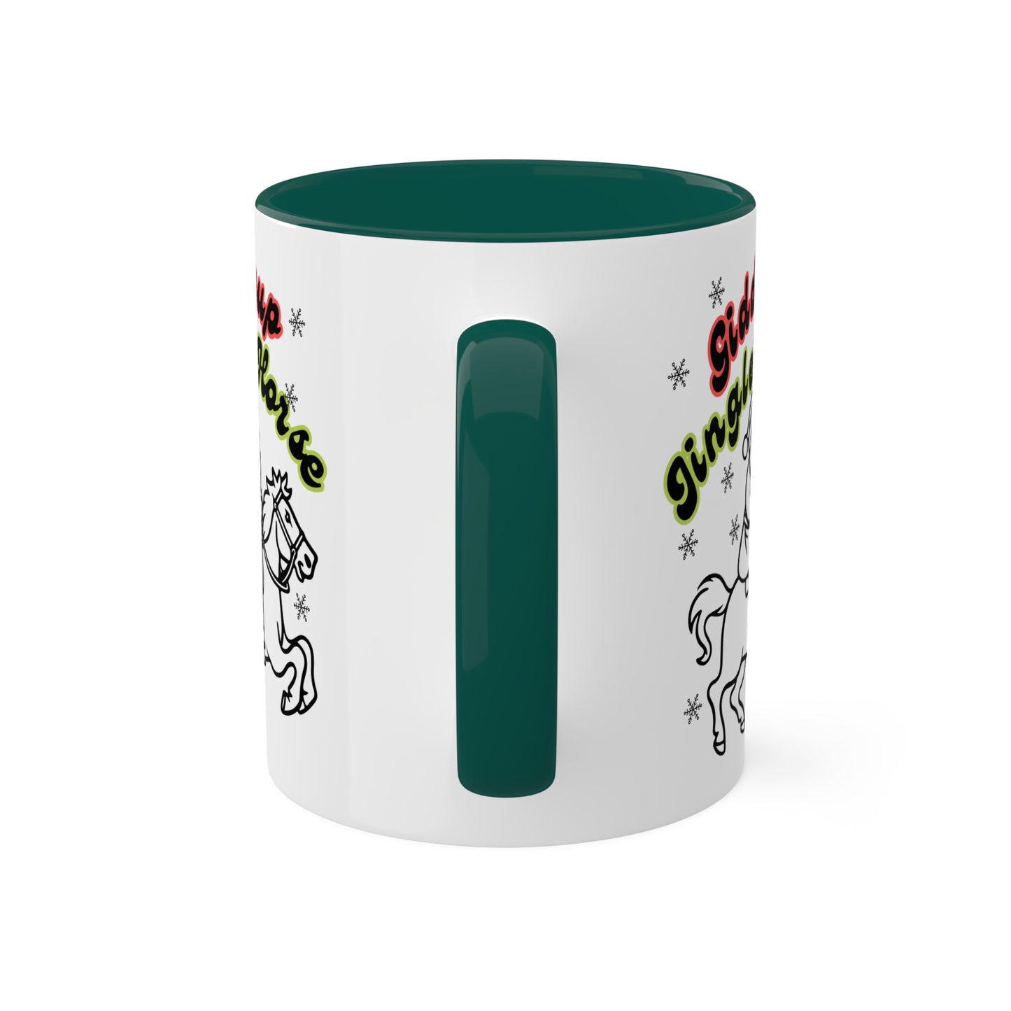 Giddyup Jingle Horse Colorful Mug 11oz