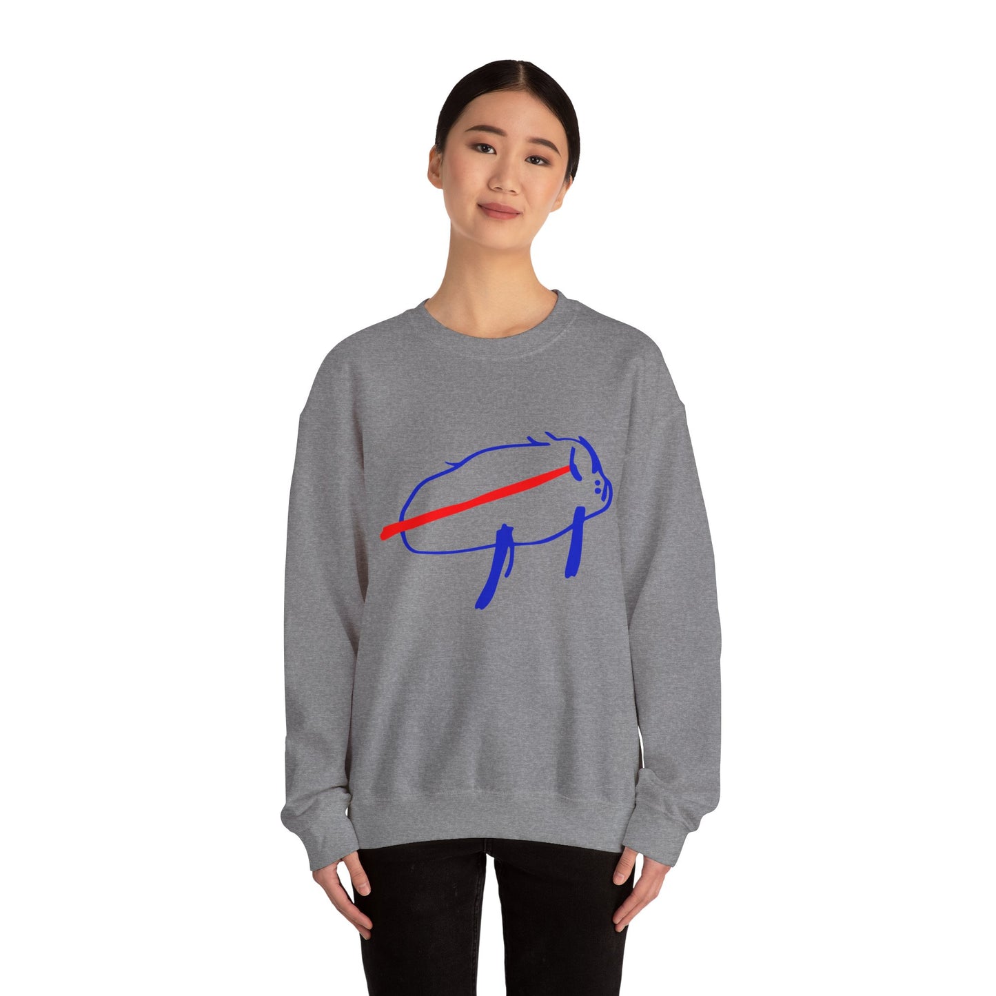 Josh Allen Drawing Unisex Heavy Blend™ Crewneck Sweatshirt
