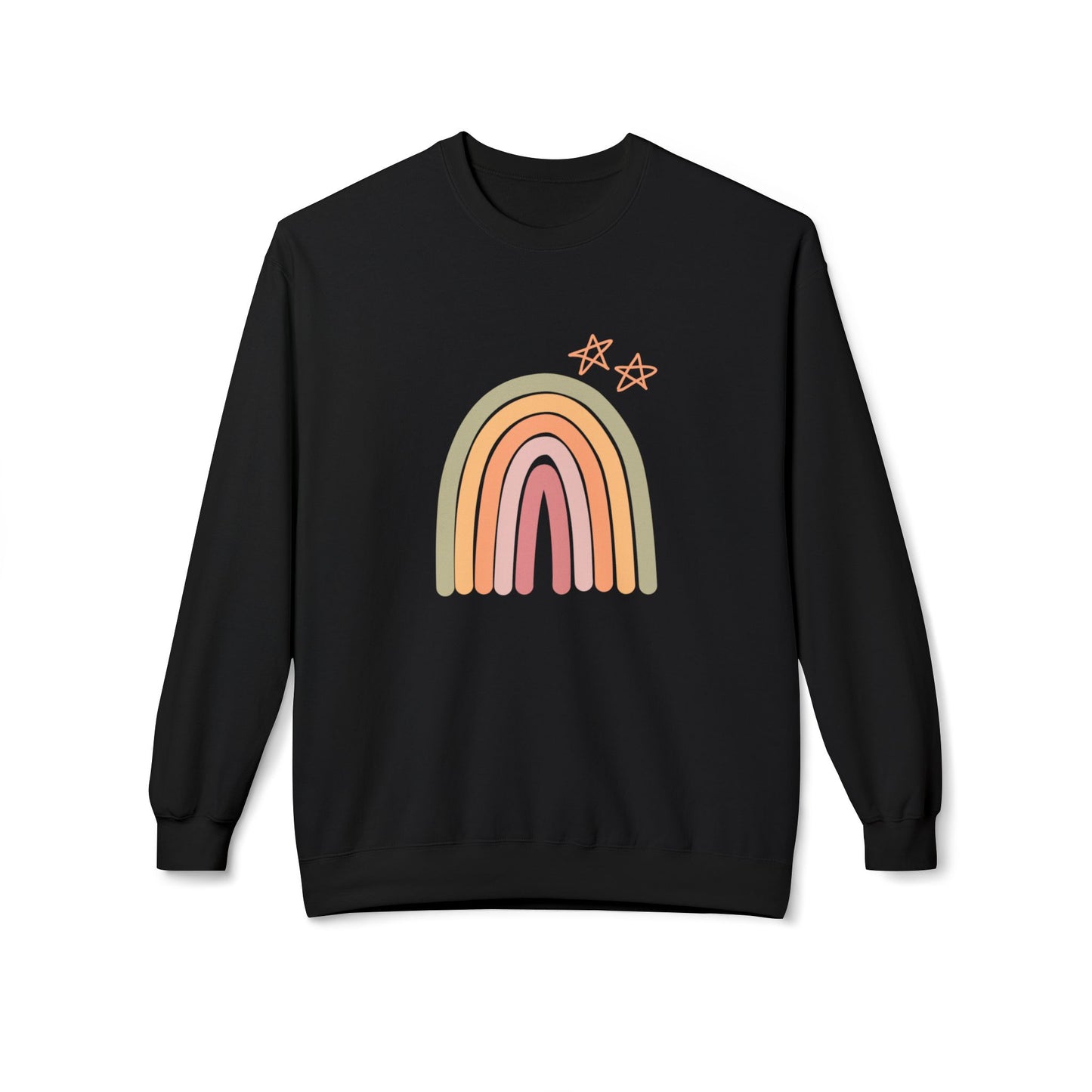 Rainbow Unisex Midweight Softstyle Fleece Crewneck Sweatshirt