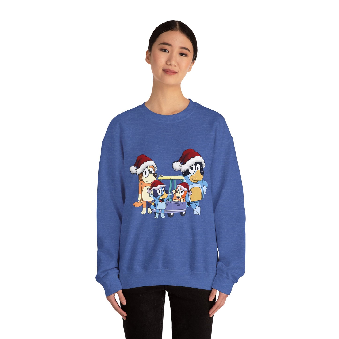 Heeler Family Christmas Unisex Heavy Blend™ Crewneck Sweatshirt