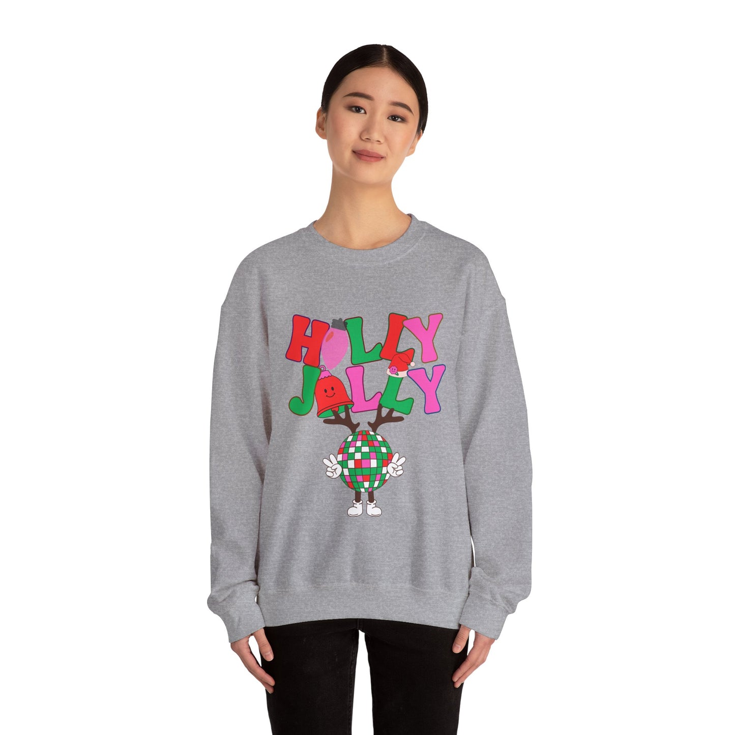 Holly Jolly Unisex Heavy Blend™ Crewneck Sweatshirt