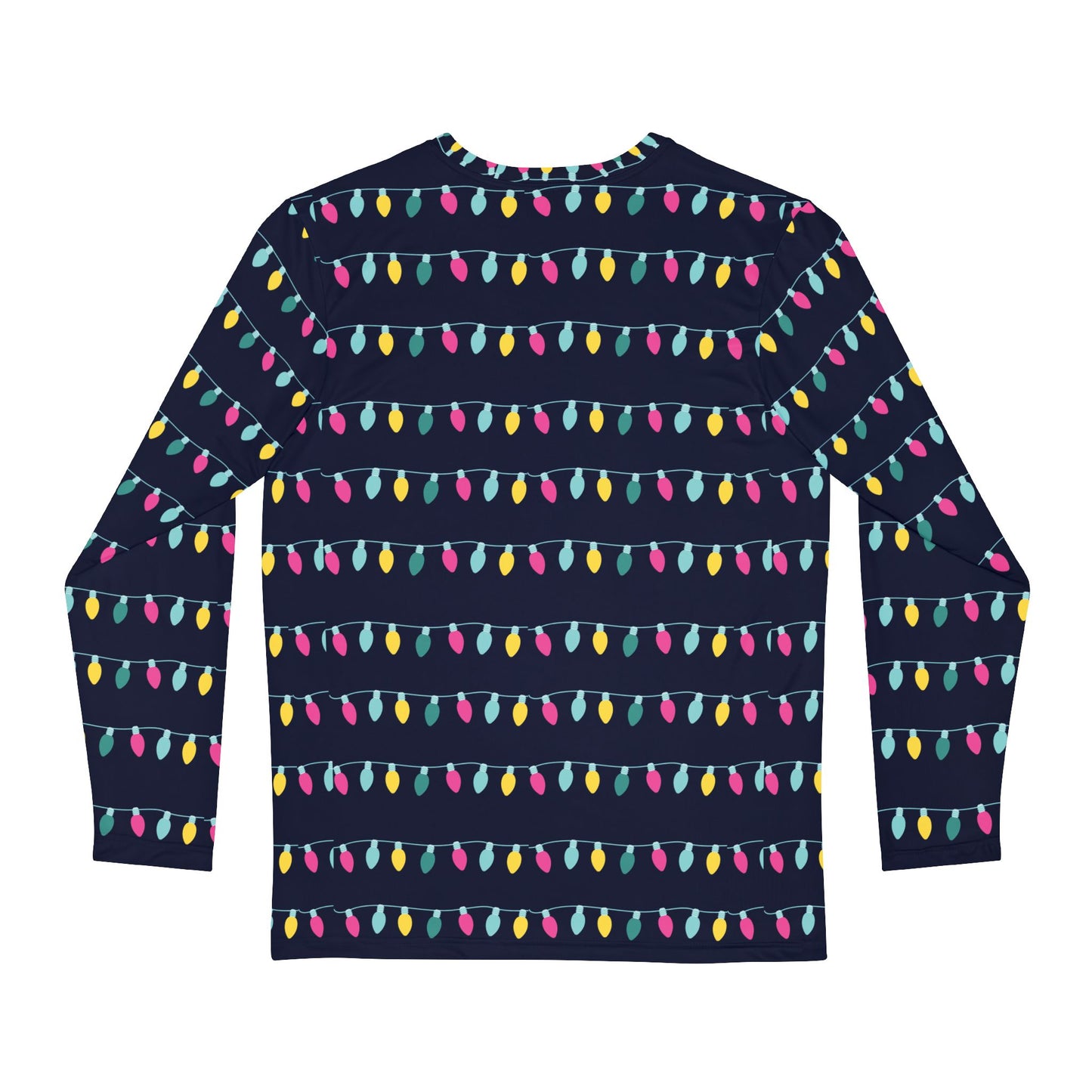 Christmas Lights Men's Long Sleeve Pajama Shirt