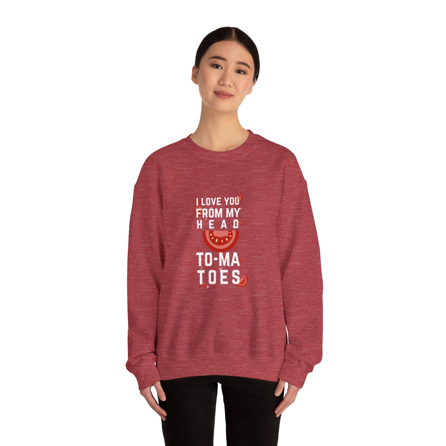 I Love You From My Head To My Toes Unisex Heavy Blend™ Crewneck Sweatshirt