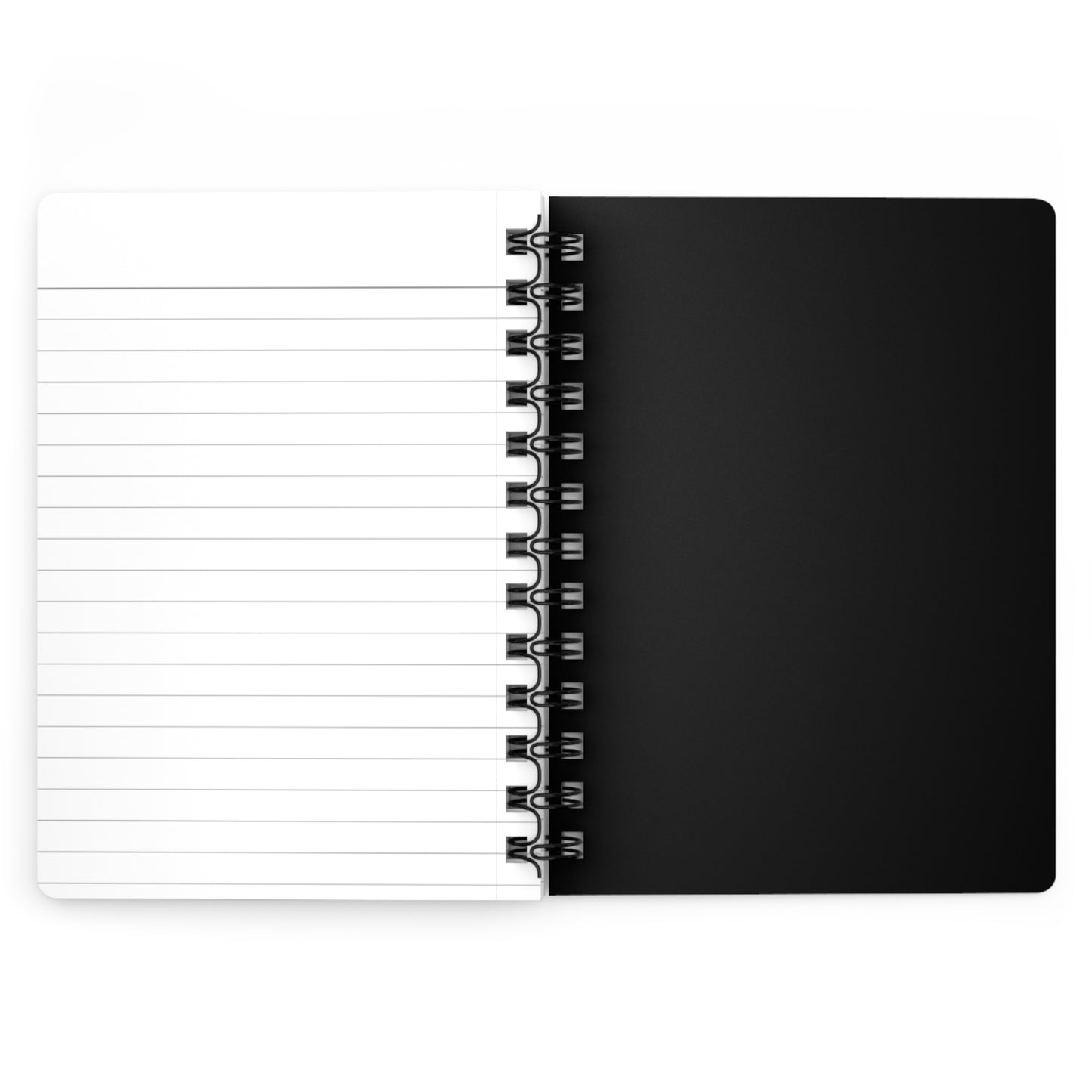 We Walk By Faith Not By Sight Black and White Spiral Bound Journal