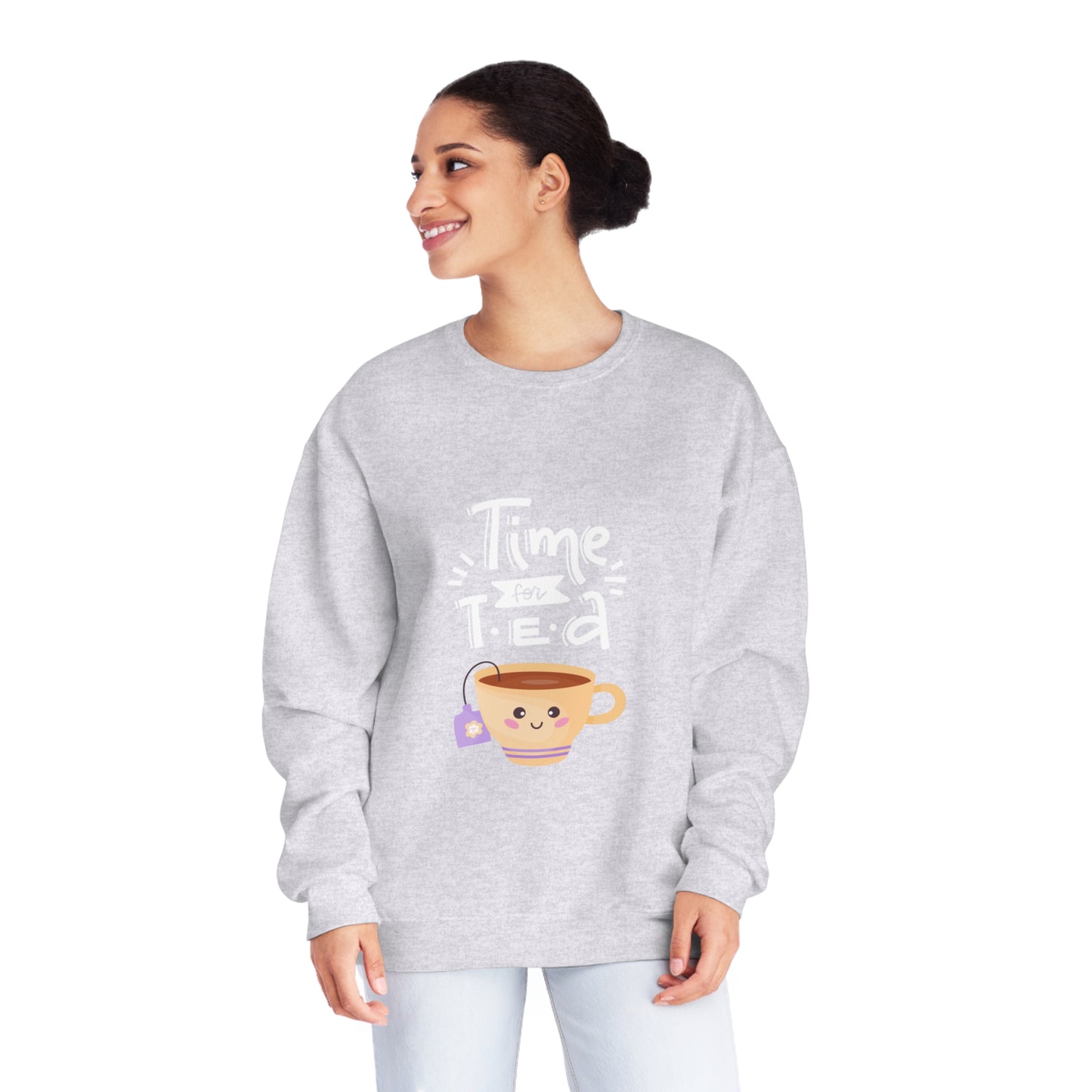Time for Tea One Teacup Unisex NuBlend® Crewneck Sweatshirt