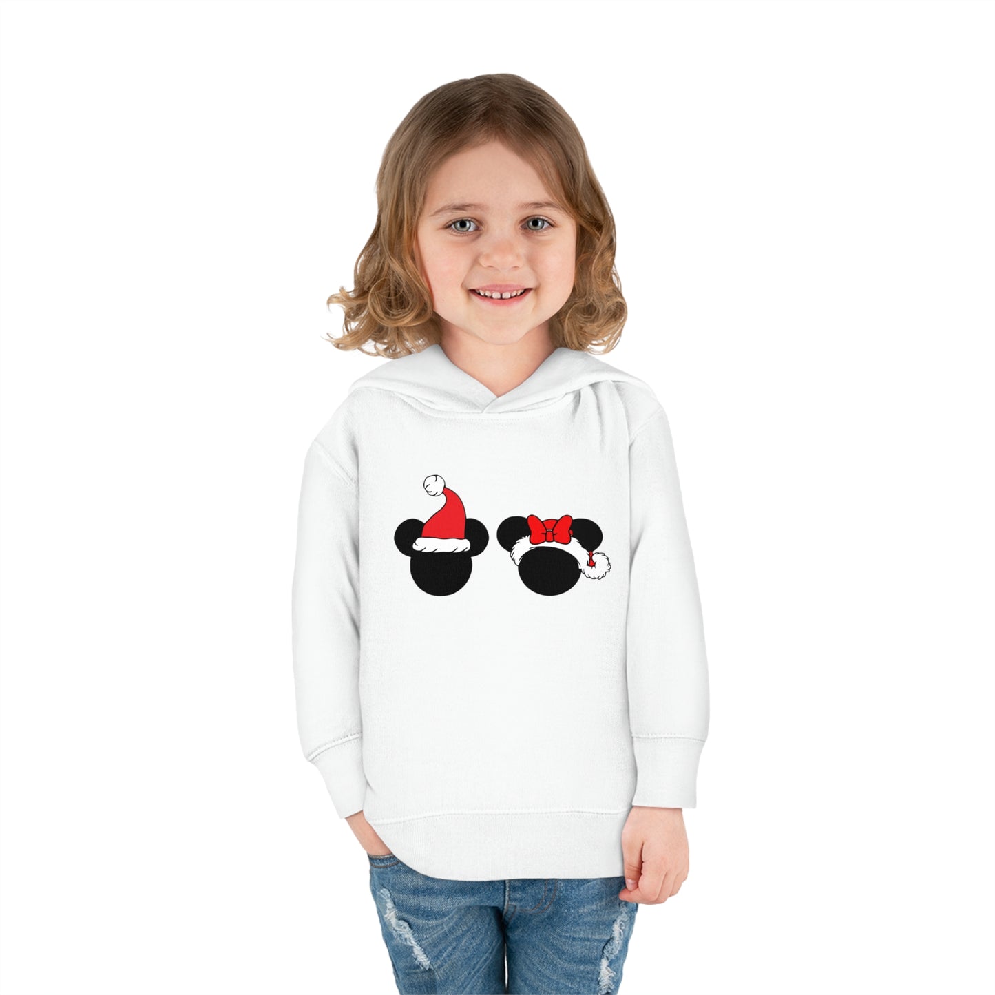 Minnie Mickey Head Toddler Pullover Fleece Hoodie