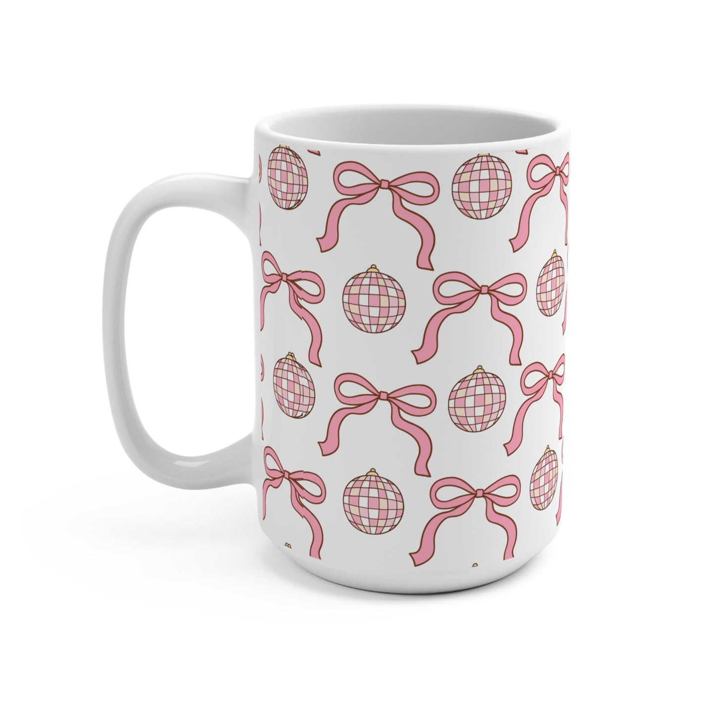 Bows and Disco Balls Mug 15oz