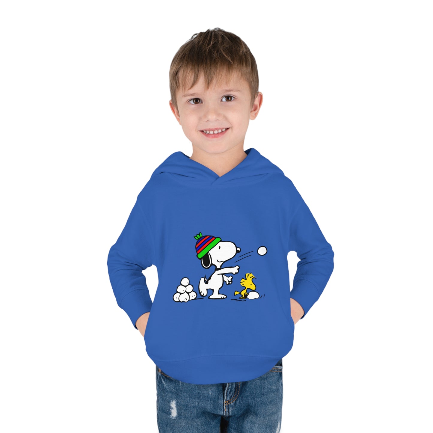 Snoopy Snowballs Toddler Pullover Fleece Hoodie