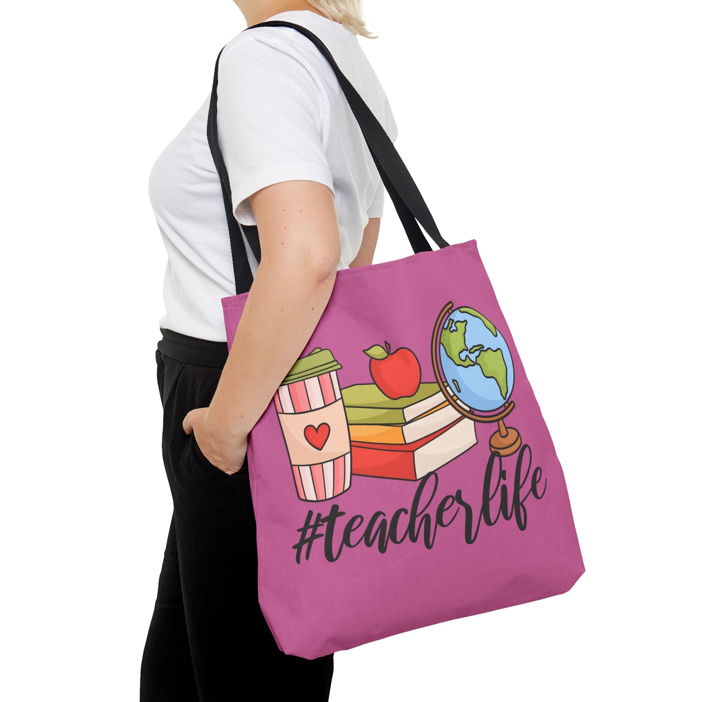 Teacher Life Tote Bag (AOP)