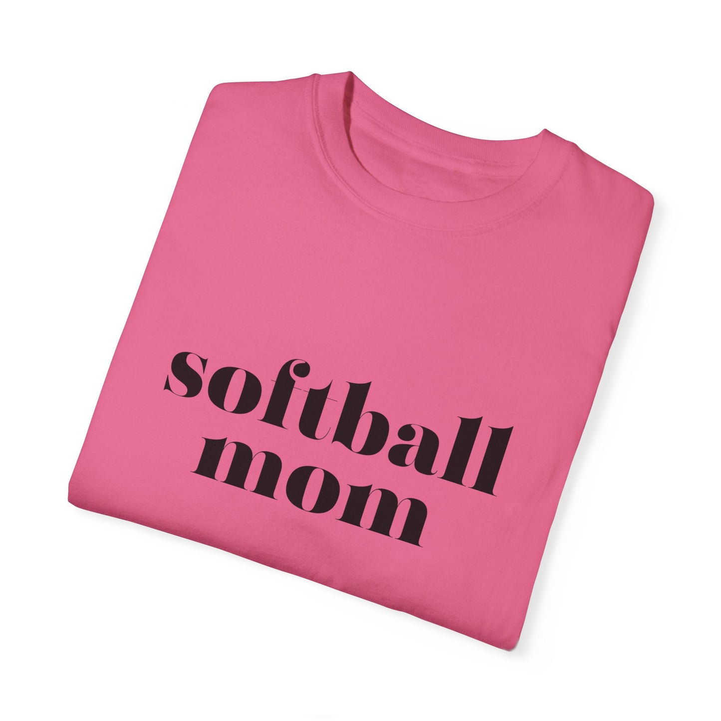 Softball Mom Unisex Garment-Dyed T-shirt