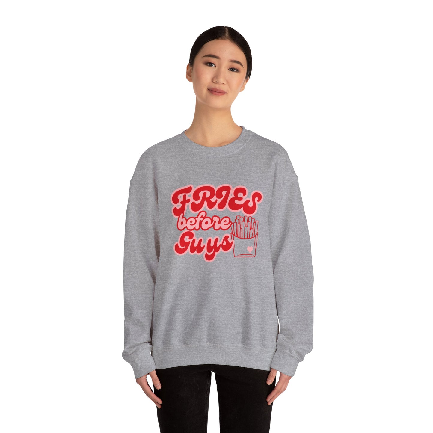 Fries Before Guys Unisex Heavy Blend™ Crewneck Sweatshirt