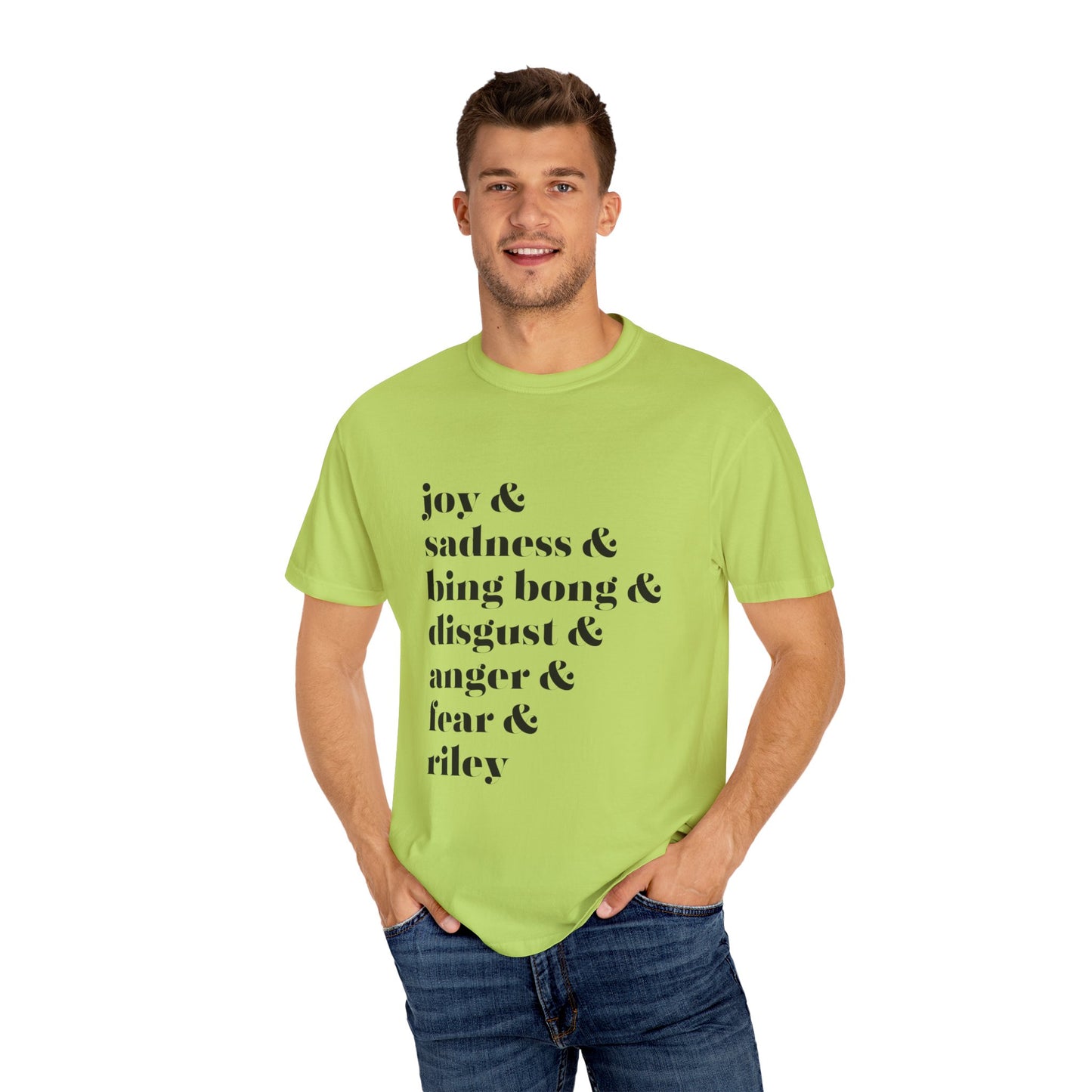 Joy Sadness Bing Bong Unisex Garment-Dyed T-shirt