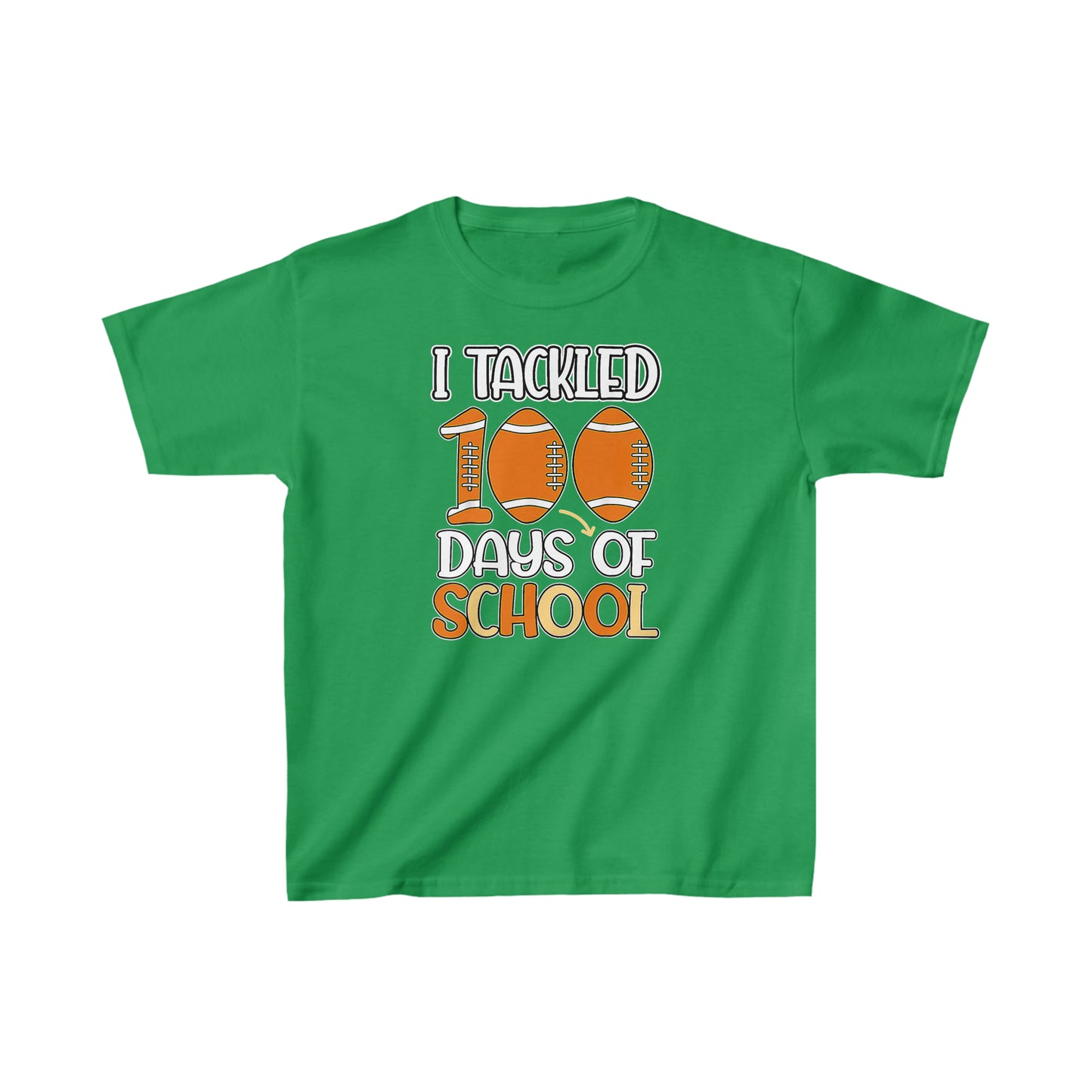 I Tackled 100 Days of School 1 Kids Heavy Cotton™ Tee