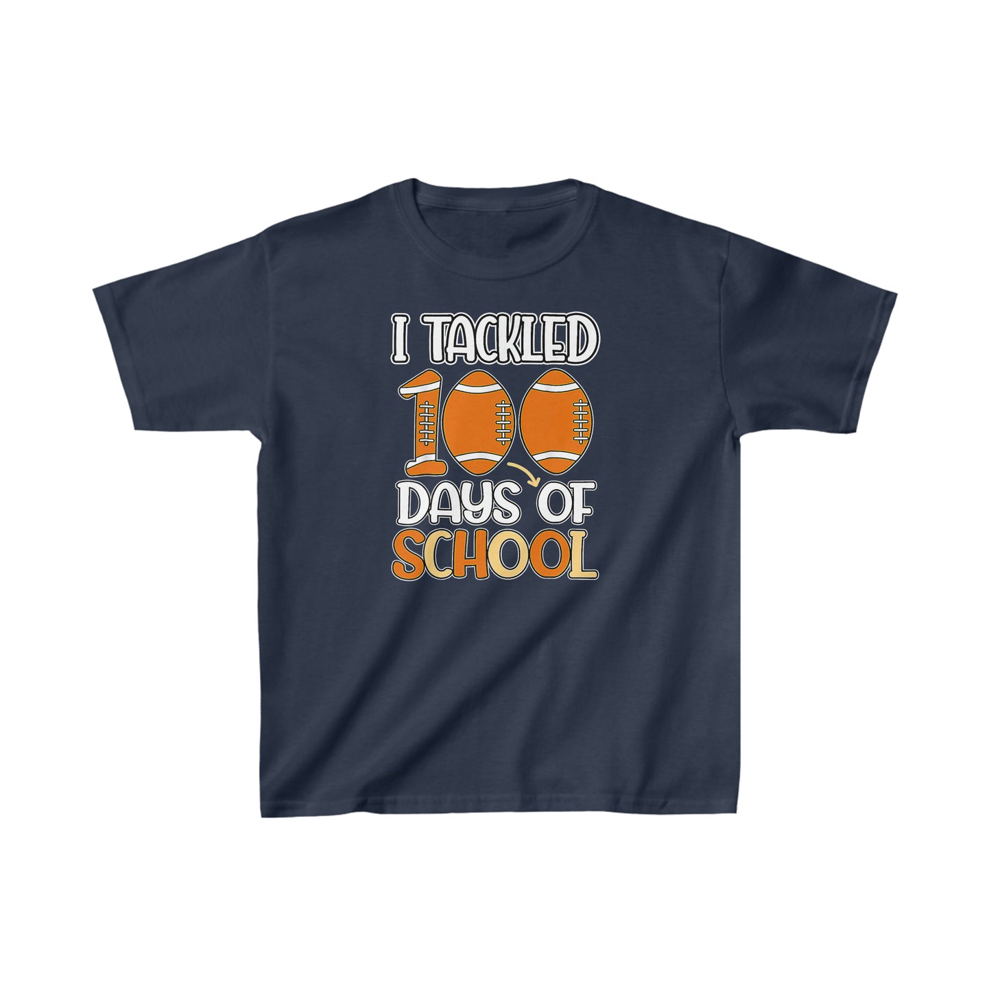 I Tackled 100 Days of School 1 Kids Heavy Cotton™ Tee
