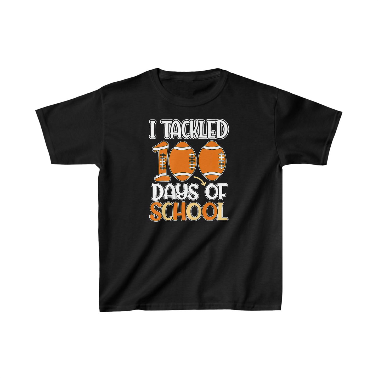 I Tackled 100 Days of School 1 Kids Heavy Cotton™ Tee