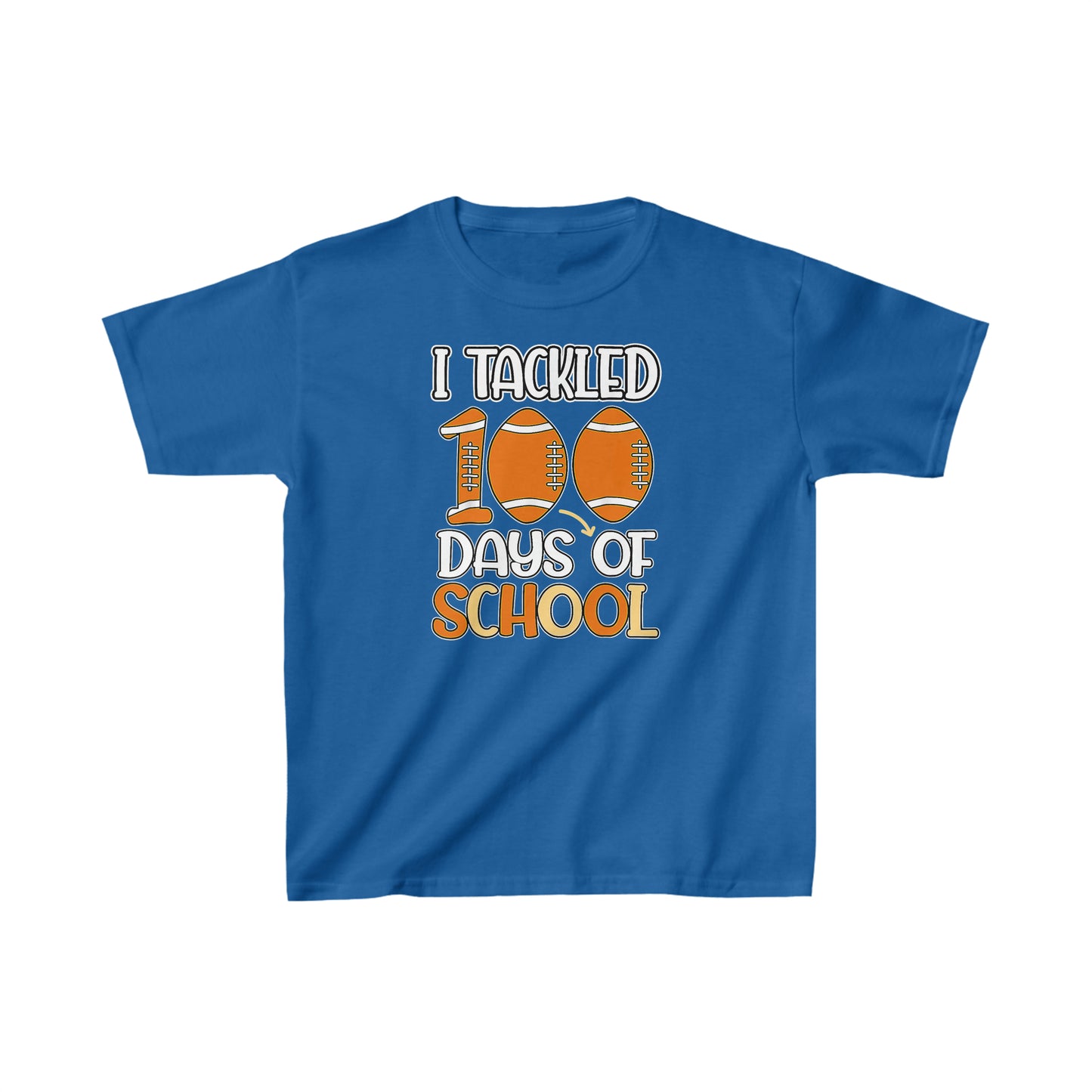 I Tackled 100 Days of School 1 Kids Heavy Cotton™ Tee