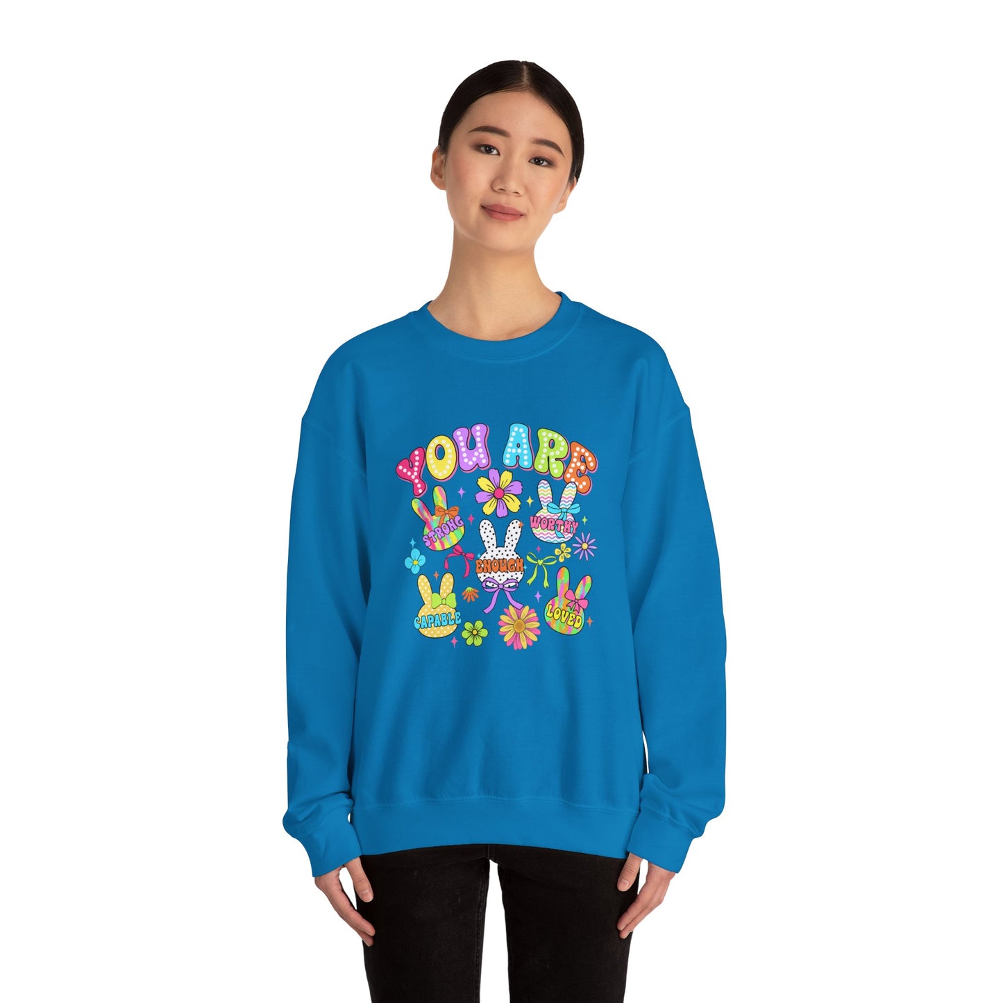 You Are Amazing Crewneck Sweatshirt - Colorful Unisex Heavy Blend™