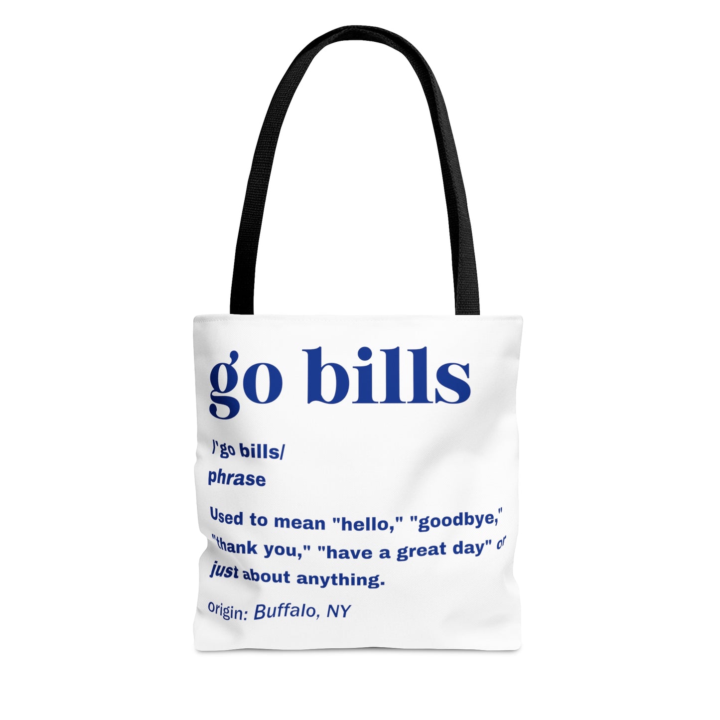 Go Bills Definition Blue Tote Bag (AOP)