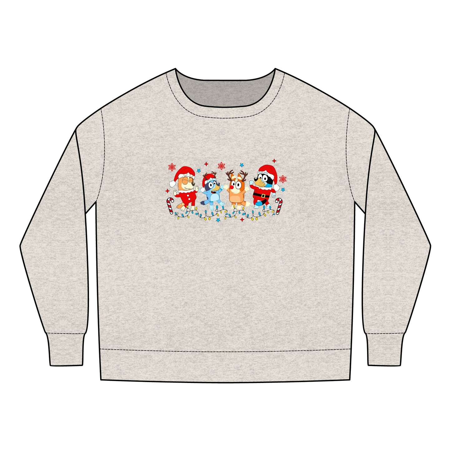 Heeler Family Christmas Dancing Toddler Sweatshirt