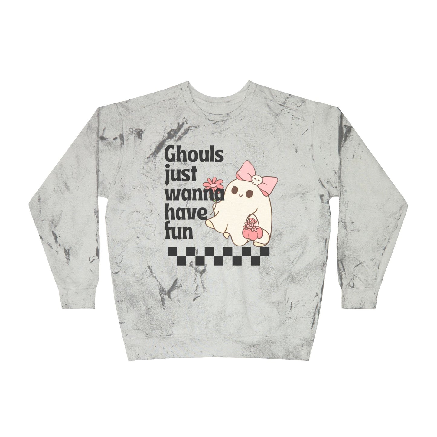 Ghouls Just Wanna Have Fun Unisex Color Blast Crewneck Sweatshirt