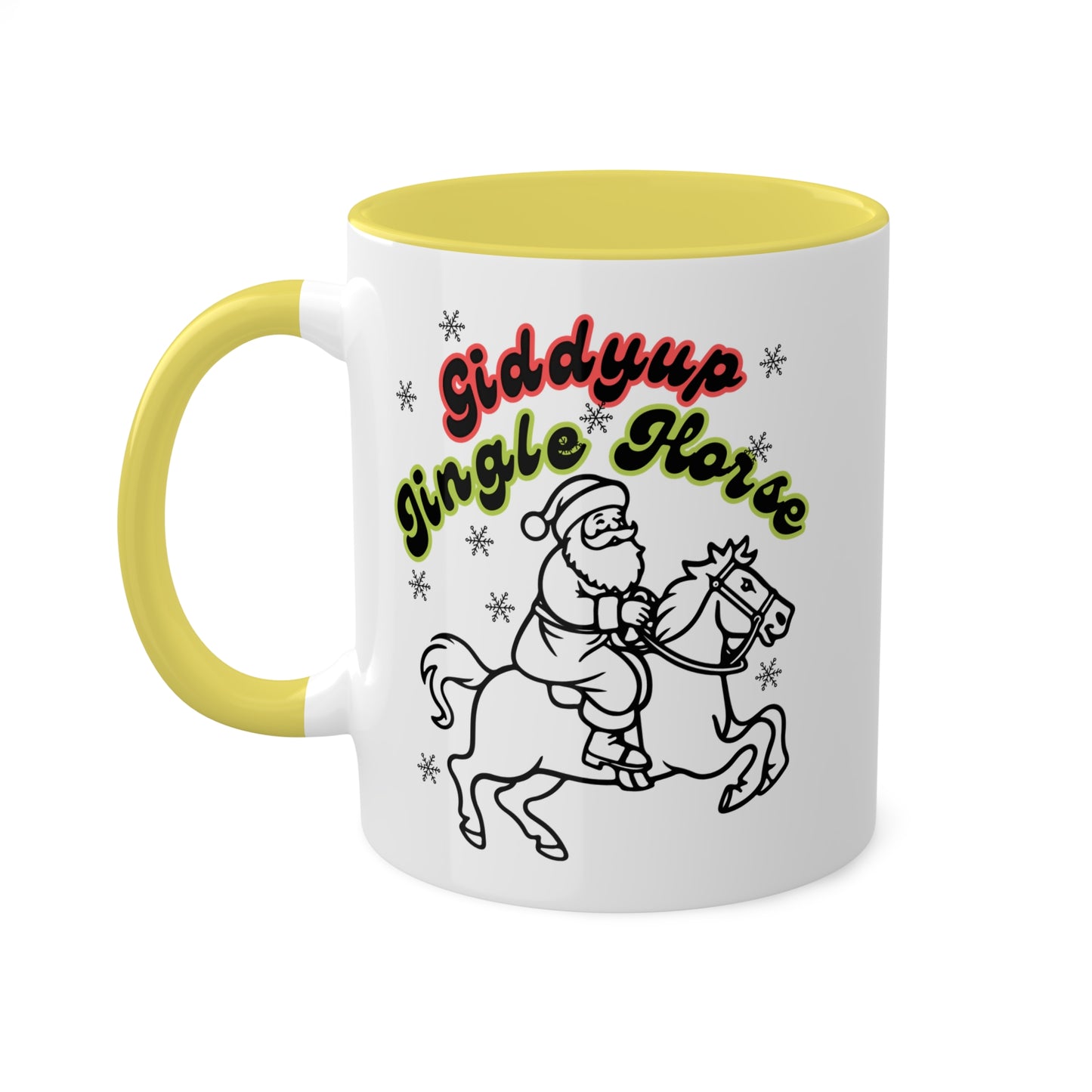 Giddyup Jingle Horse Colorful Mug 11oz