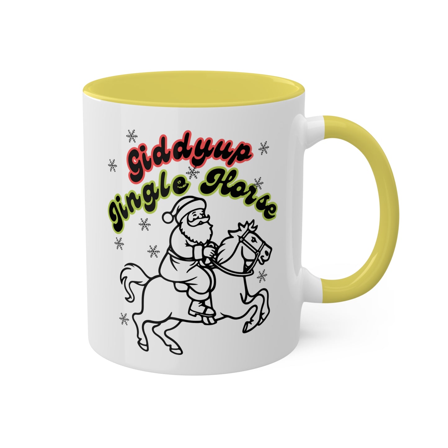Giddyup Jingle Horse Colorful Mug 11oz