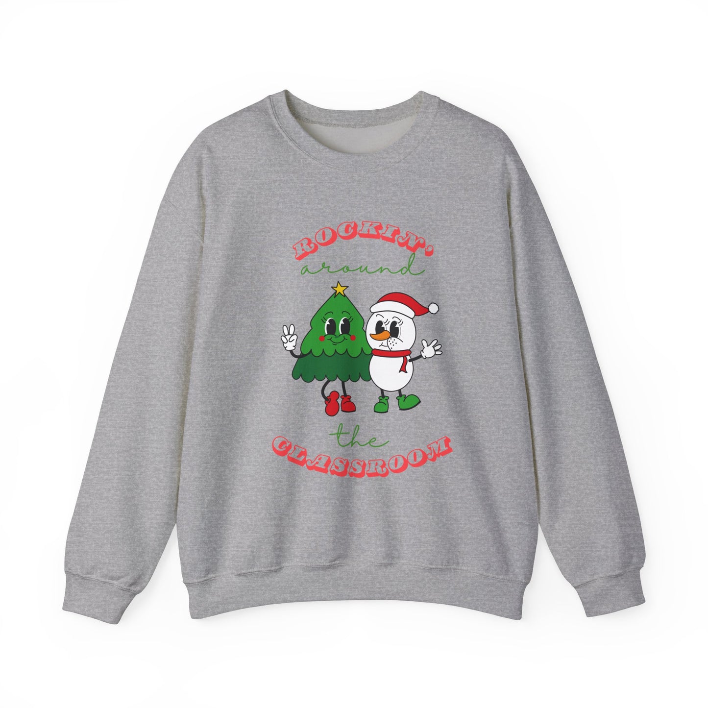 Rocking Around the Classroom Unisex Heavy Blend™ Crewneck Sweatshirt