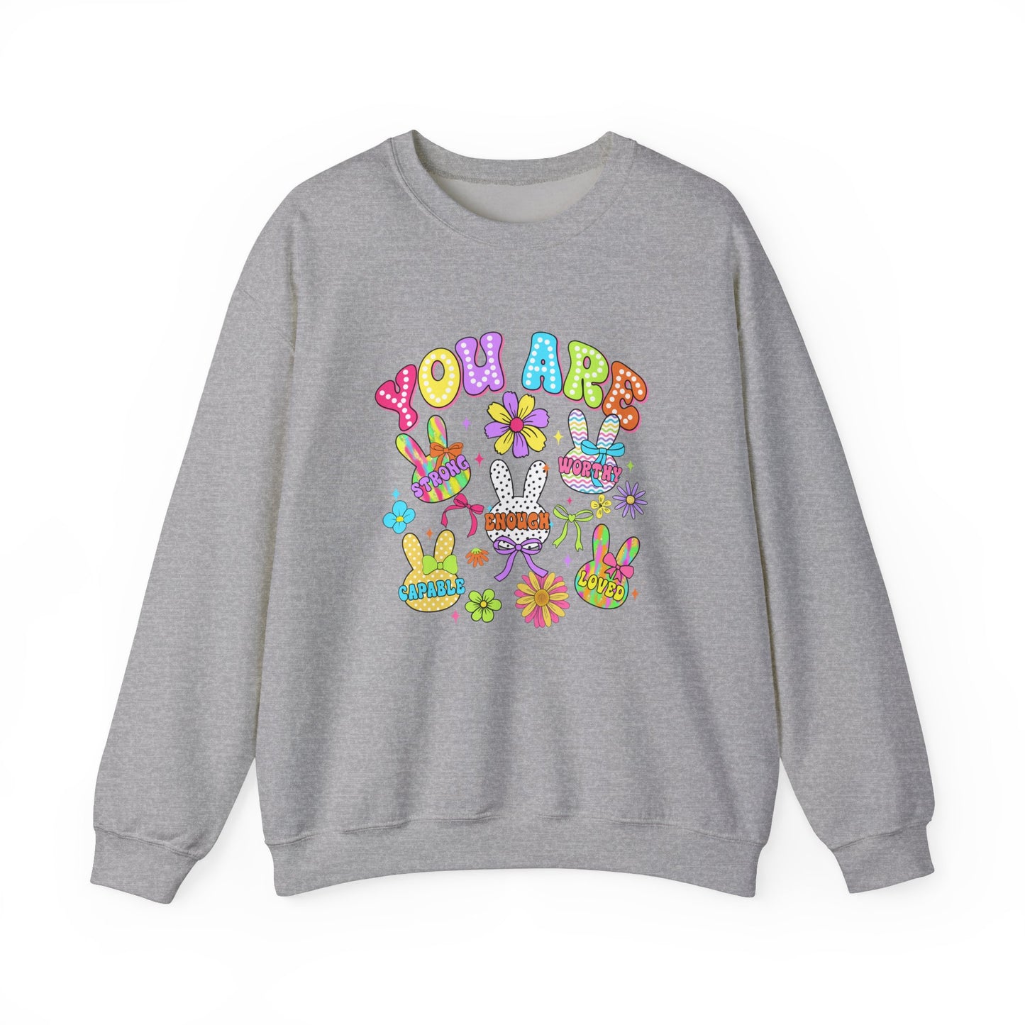 You Are Amazing Crewneck Sweatshirt - Colorful Unisex Heavy Blend™
