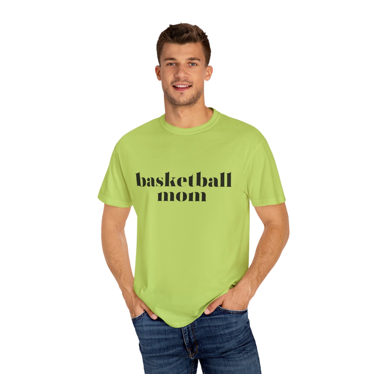 Basketball Mom Unisex Garment-Dyed T-shirt