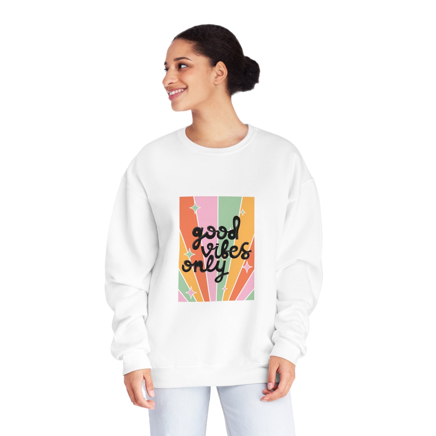 Good Vibes Only Unisex NuBlend® Crewneck Sweatshirt