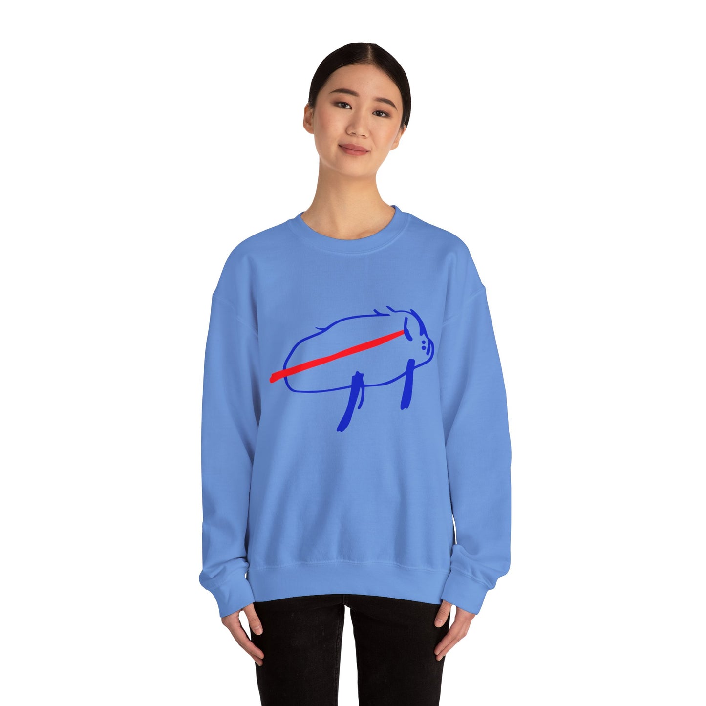 Josh Allen Drawing Unisex Heavy Blend™ Crewneck Sweatshirt