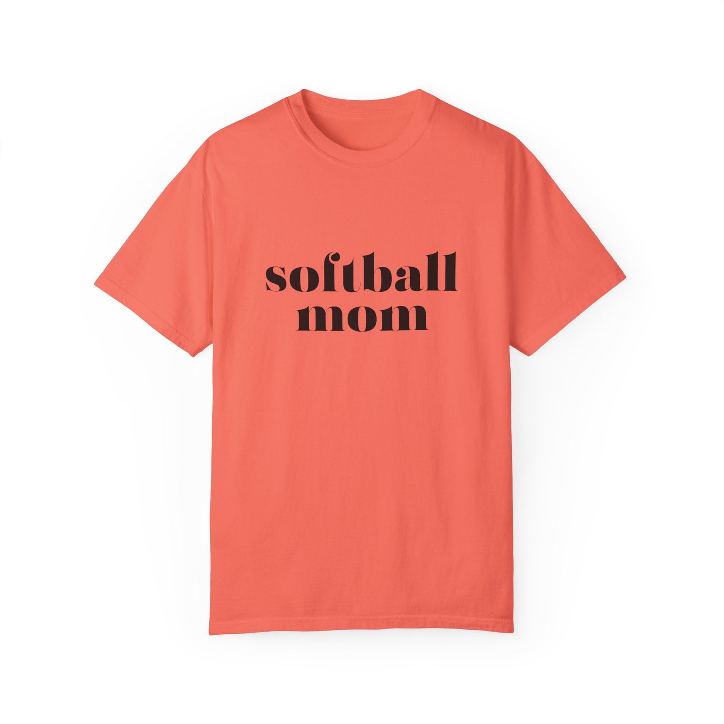 Softball Mom Unisex Garment-Dyed T-shirt