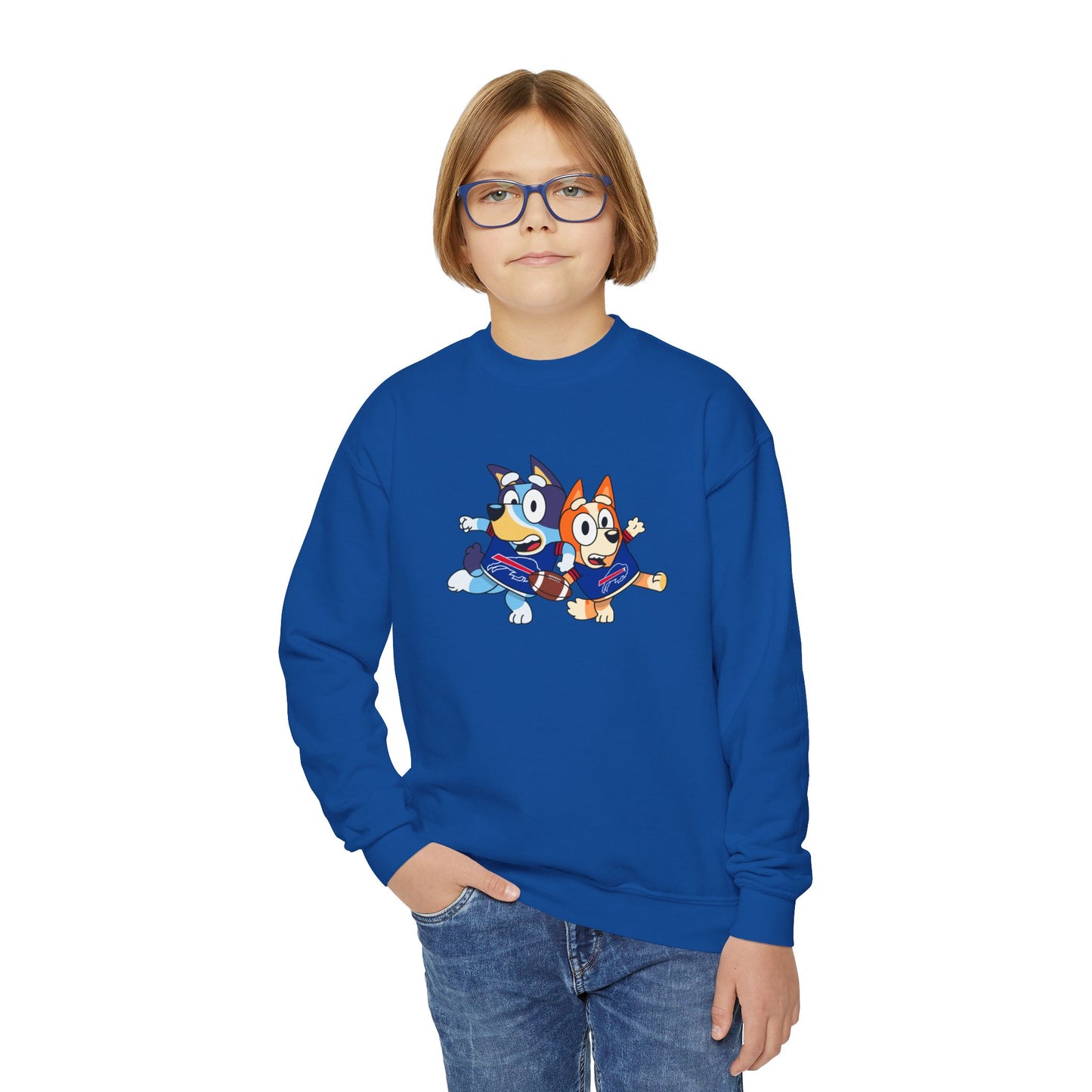 Bluey Buffalo Youth Crewneck Sweatshirt