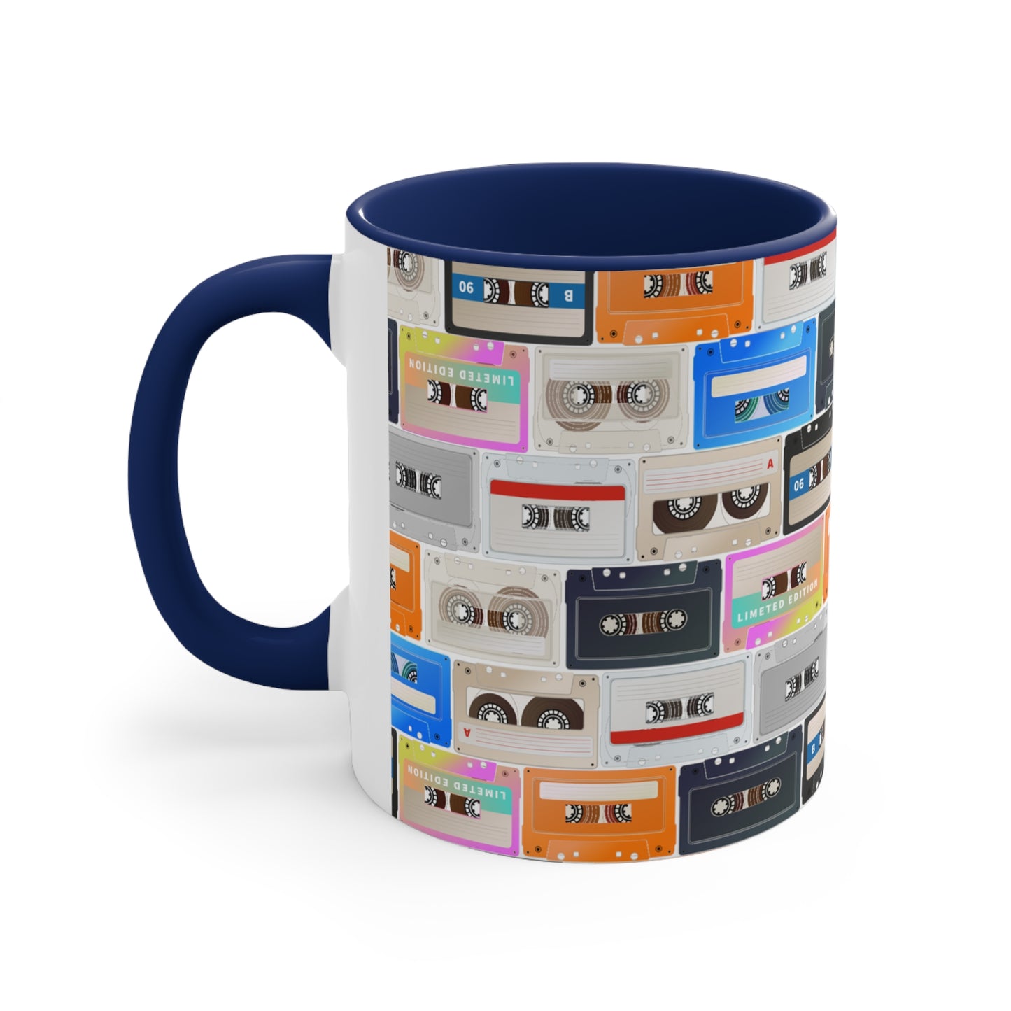 Cassette Design 1 Accent Coffee Mug, 11oz