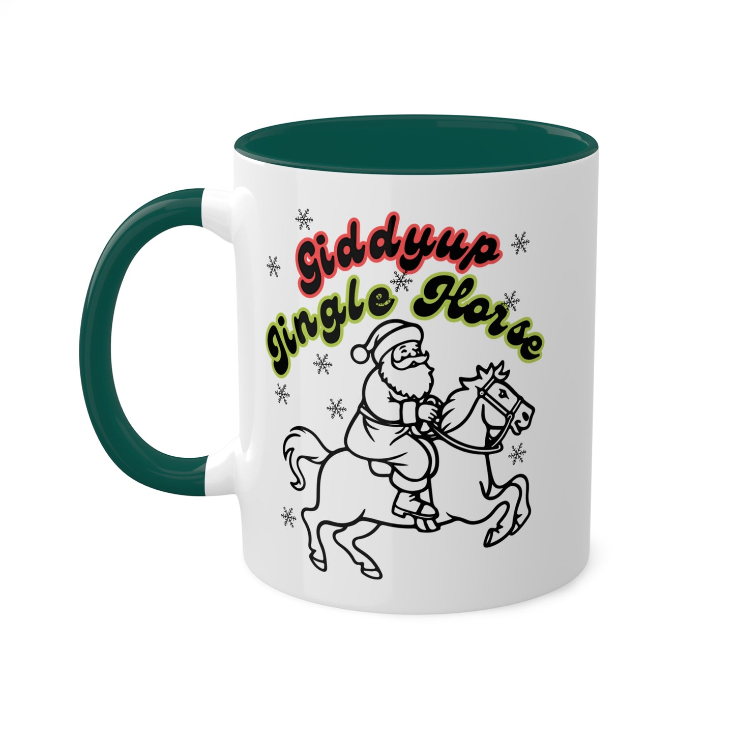 Giddyup Jingle Horse Colorful Mug 11oz