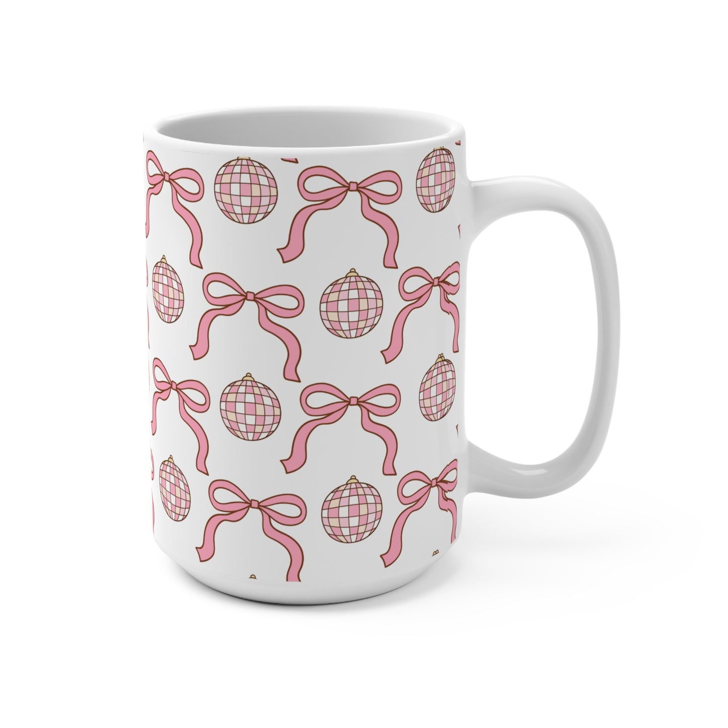 Bows and Disco Balls Mug 15oz