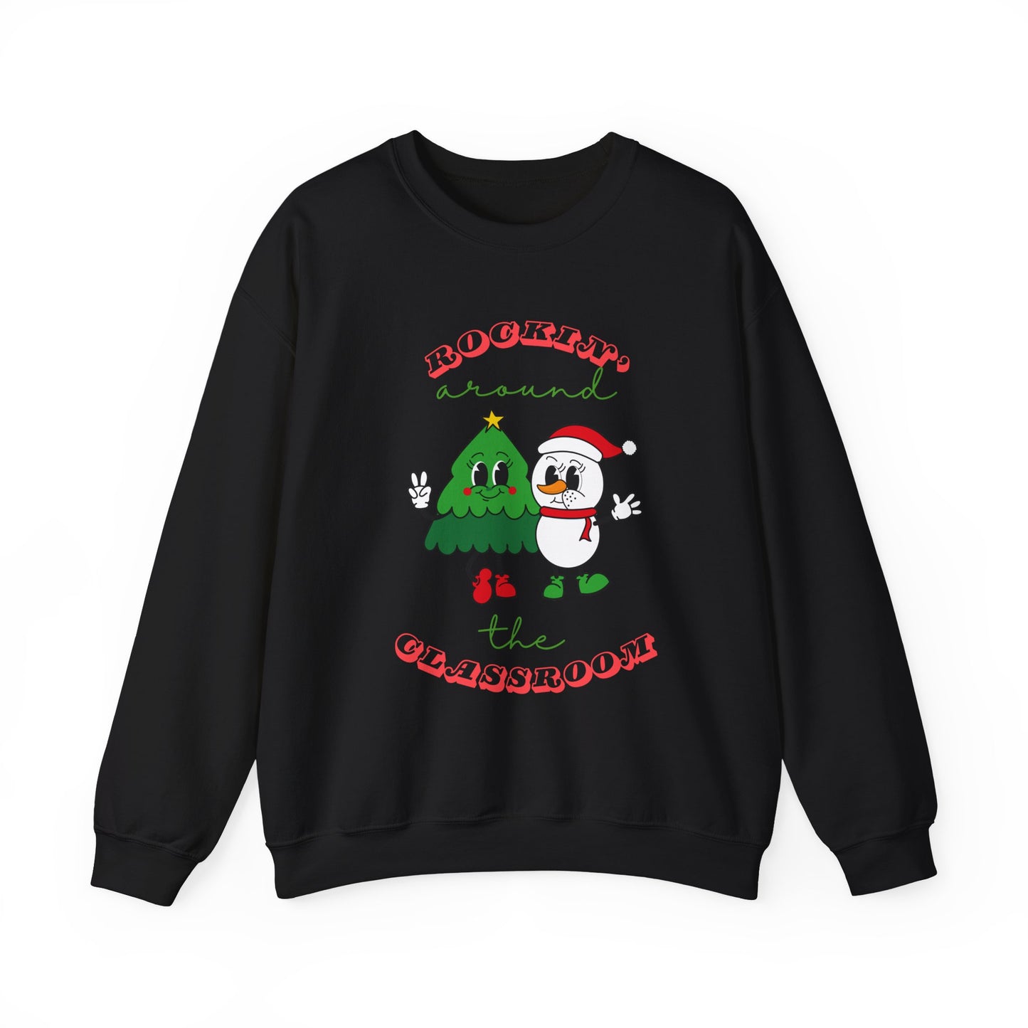 Rocking Around the Classroom Unisex Heavy Blend™ Crewneck Sweatshirt