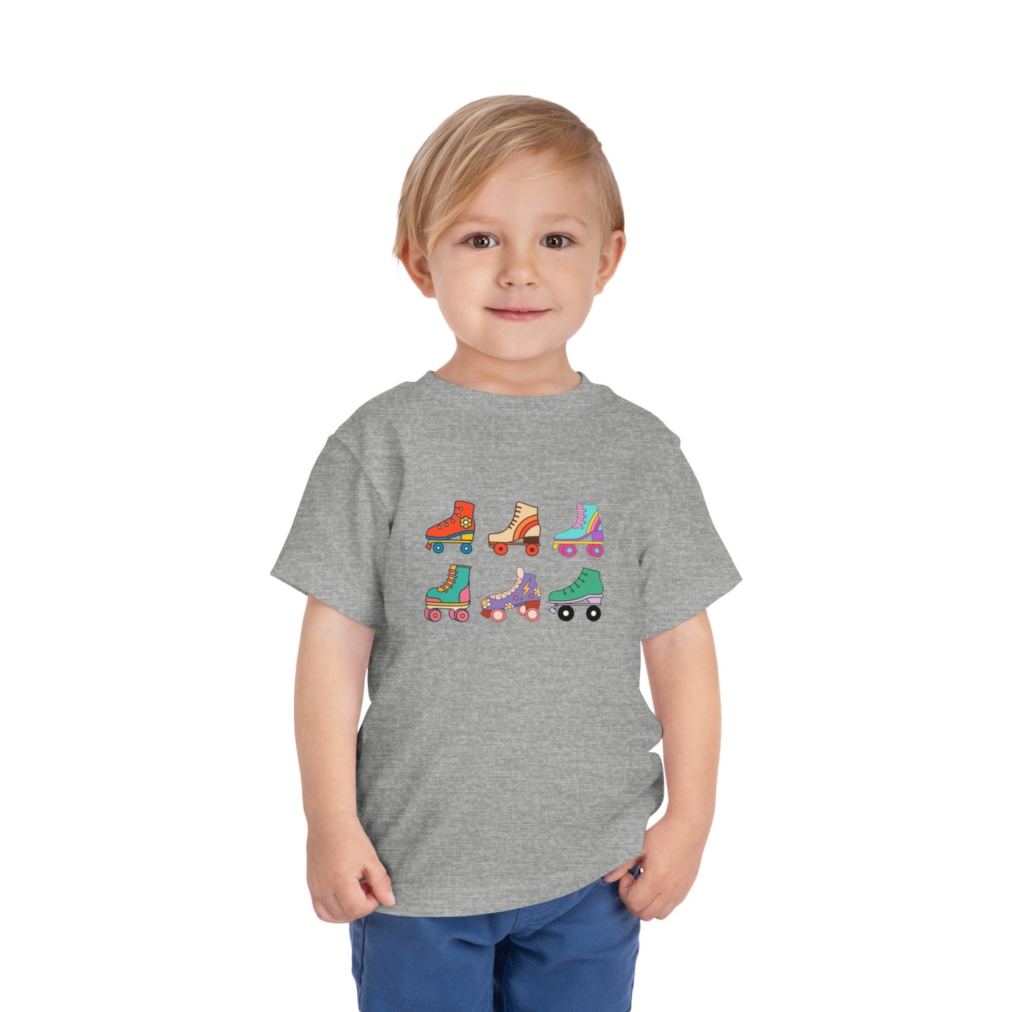 Roller Skates Toddler Short Sleeve Tee