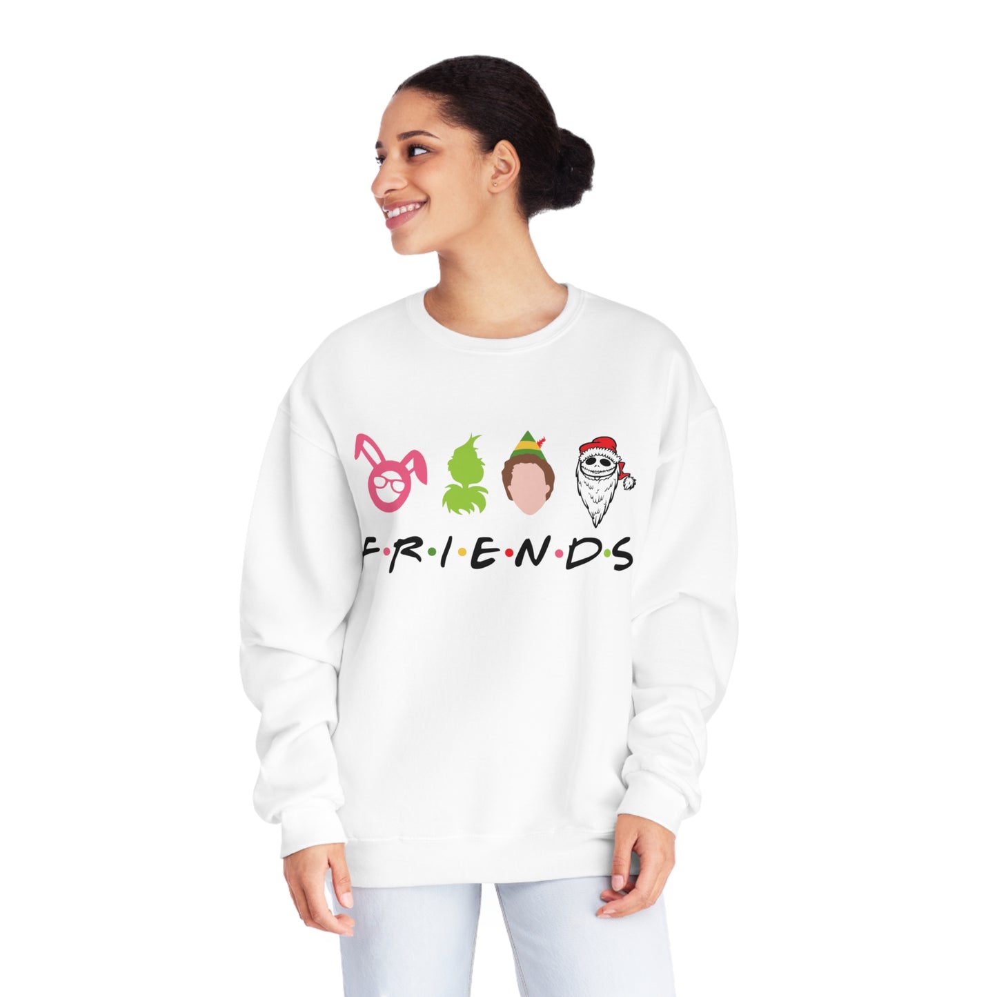 Christmas Friends Unisex NuBlend® Crewneck Sweatshirt
