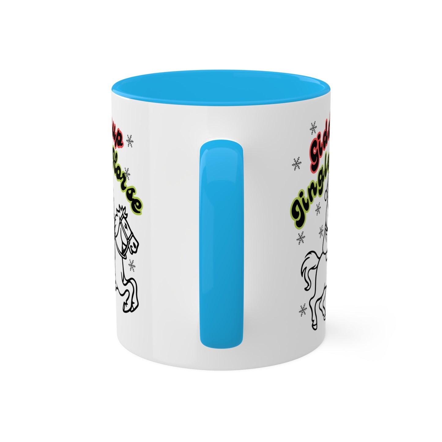 Giddyup Jingle Horse Colorful Mug 11oz