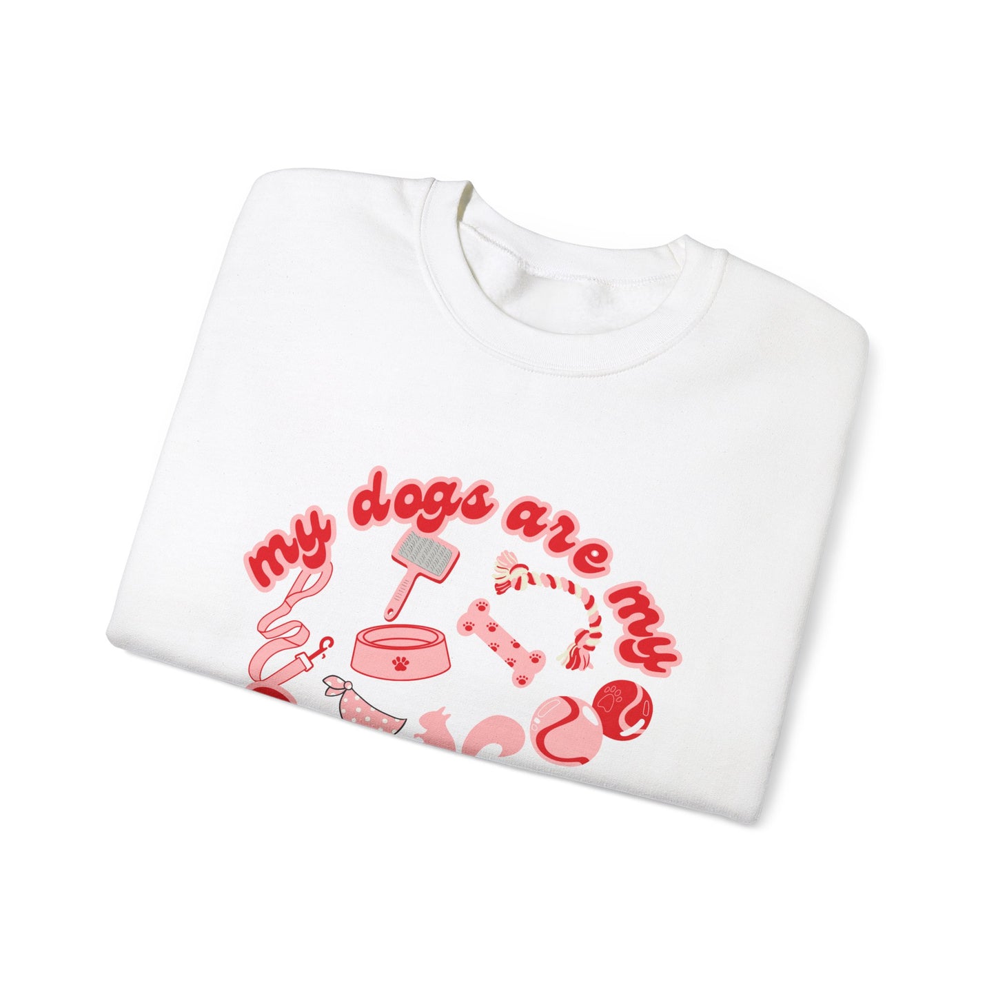 My Dogs Are My Valentines Unisex Heavy Blend™ Crewneck Sweatshirt