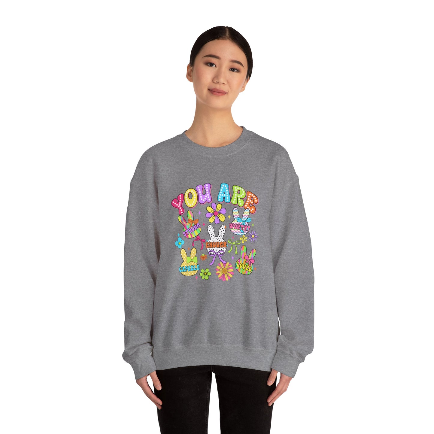 You Are Amazing Crewneck Sweatshirt - Colorful Unisex Heavy Blend™