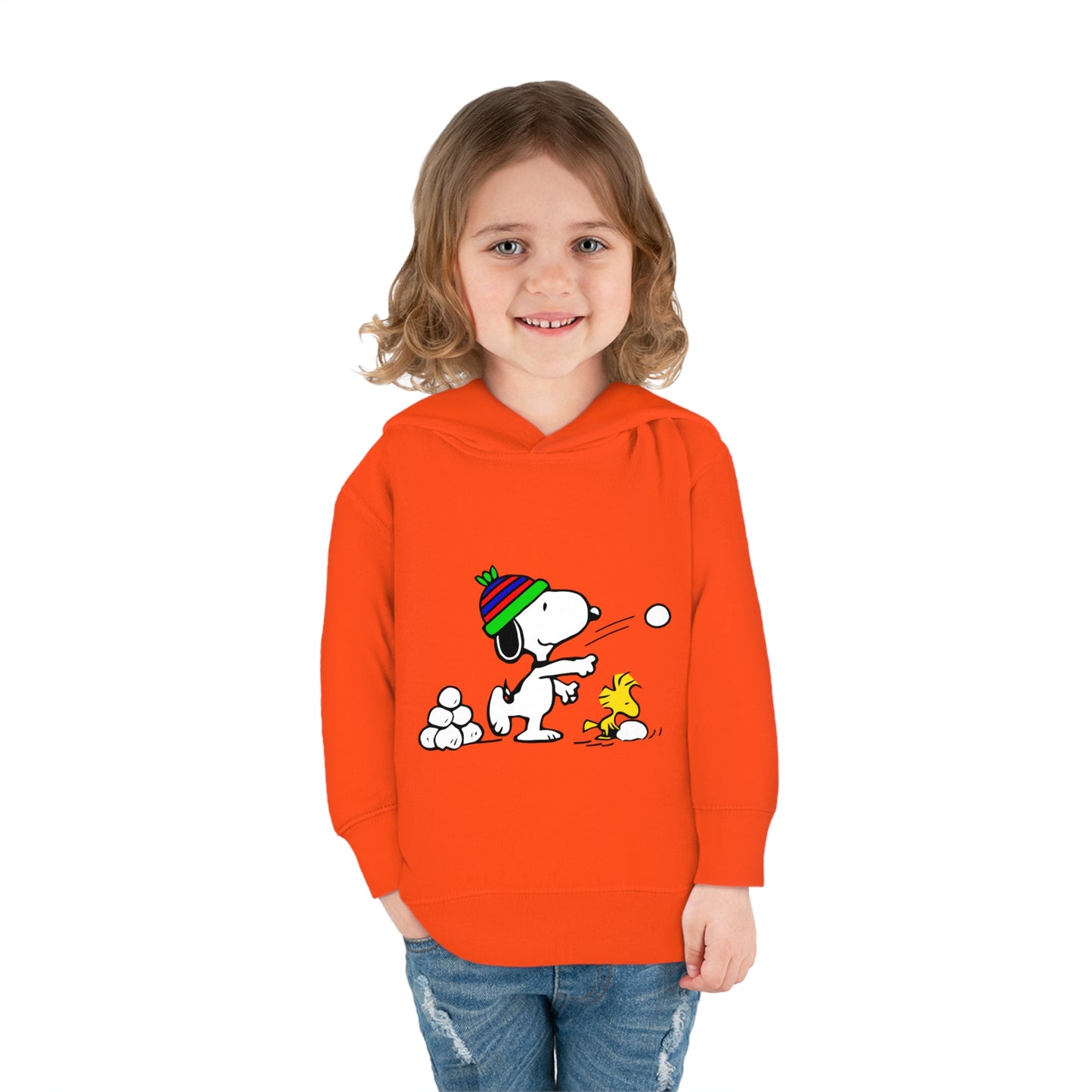 Snoopy Snowballs Toddler Pullover Fleece Hoodie