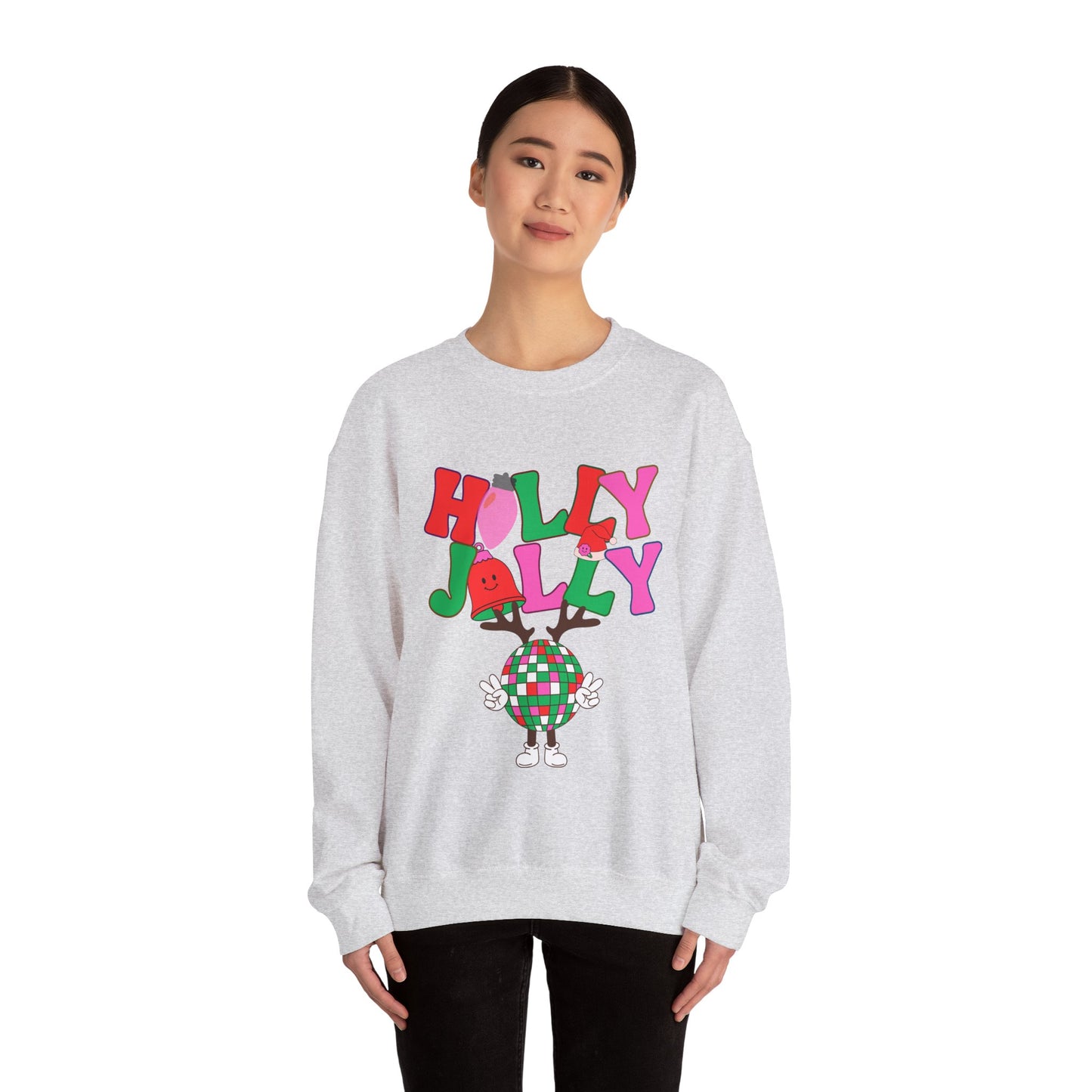 Holly Jolly Unisex Heavy Blend™ Crewneck Sweatshirt